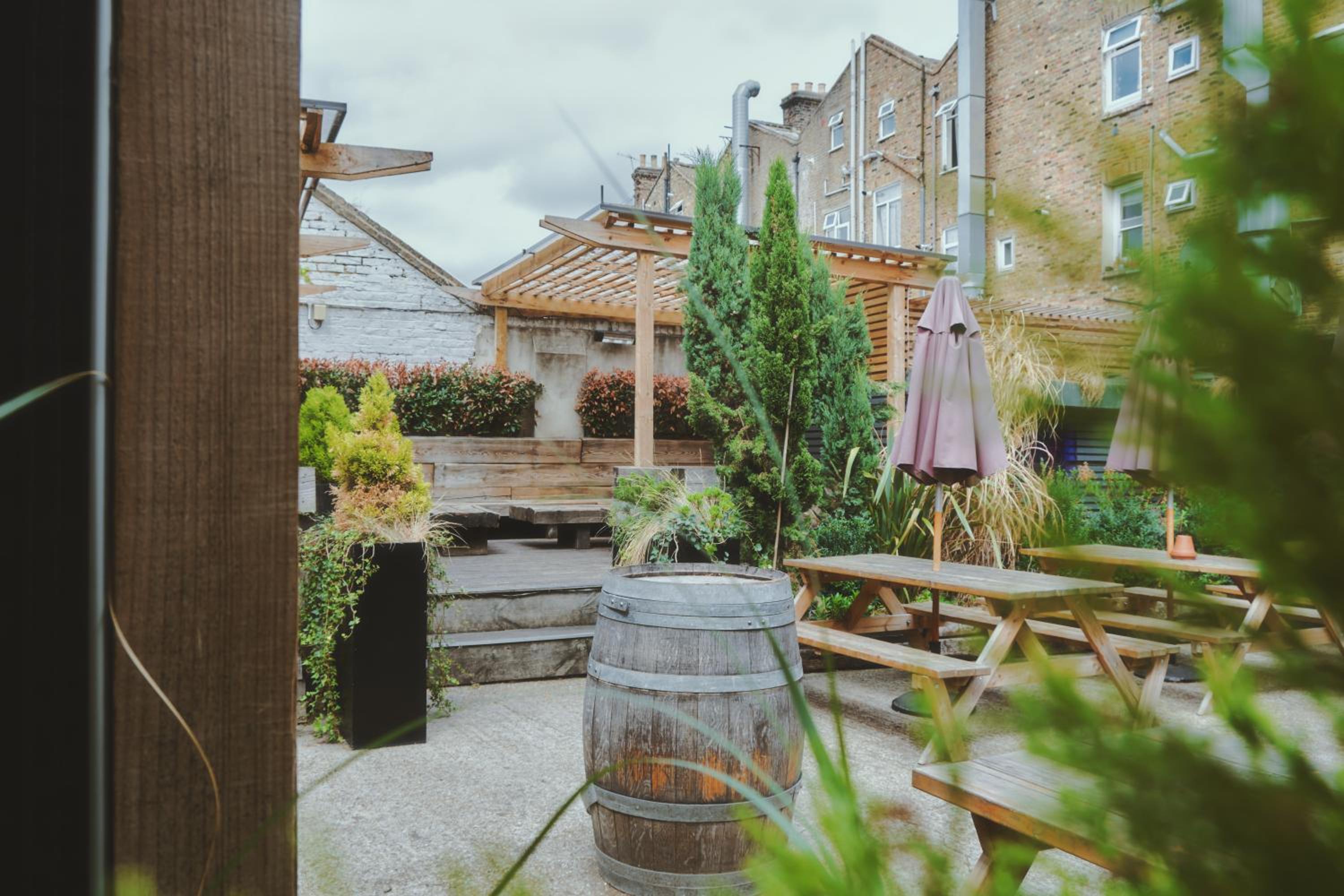 outdoor bbq area