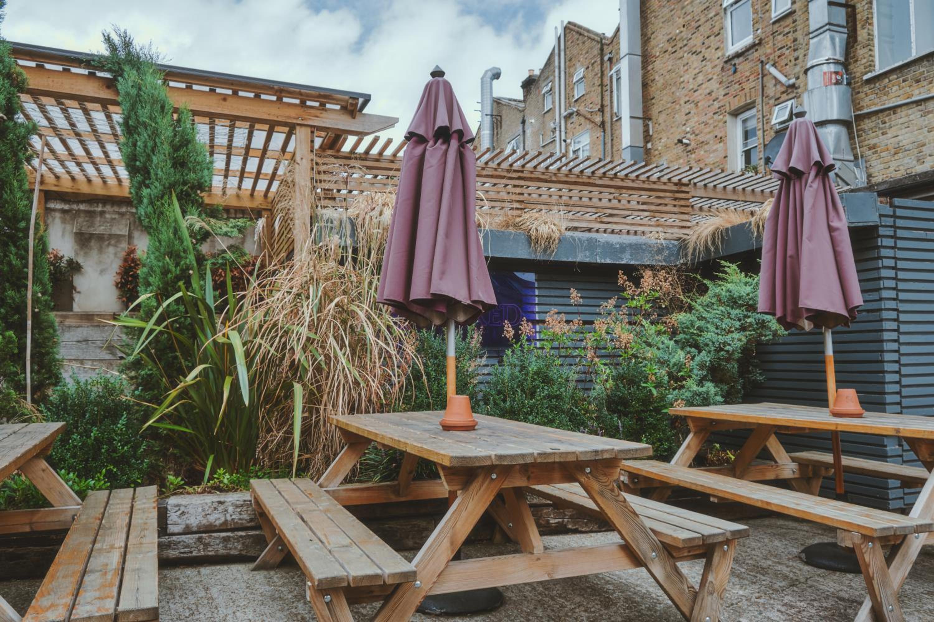 outdoor bbq area