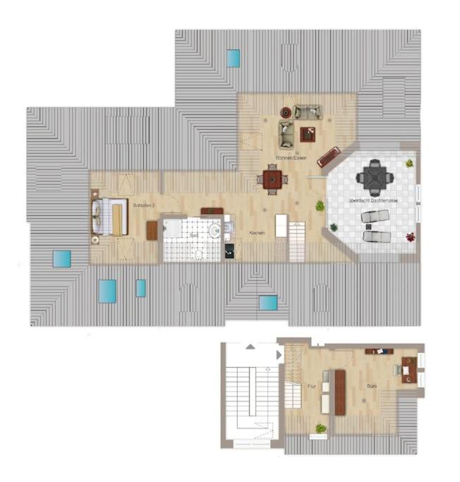 Stylisches Altbau-Loft nahe Bielefeld Hbf mit Outdoor-Oase