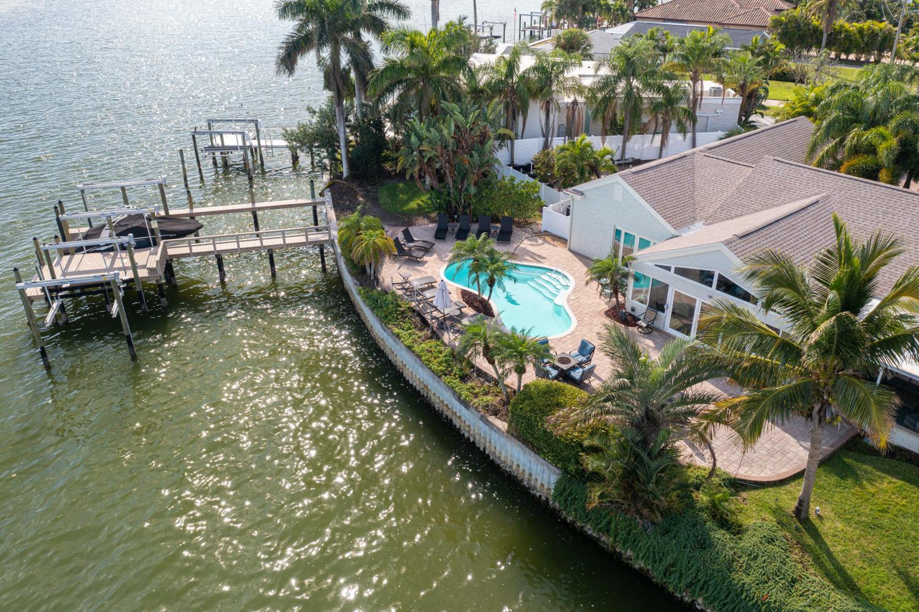 Amazing Waterfront House with Pool in Indian Rocks Beach!