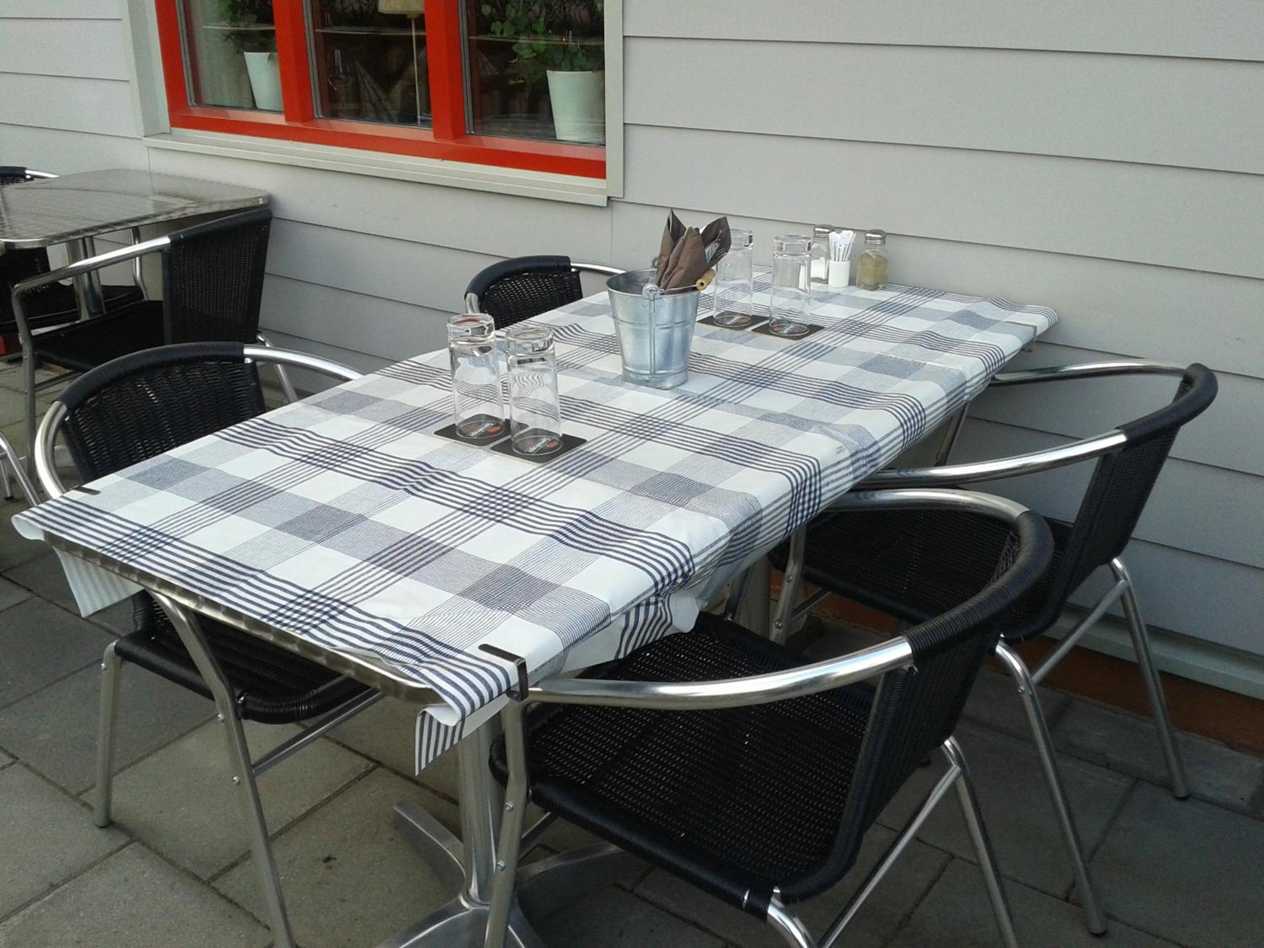 outdoor BBQ area
