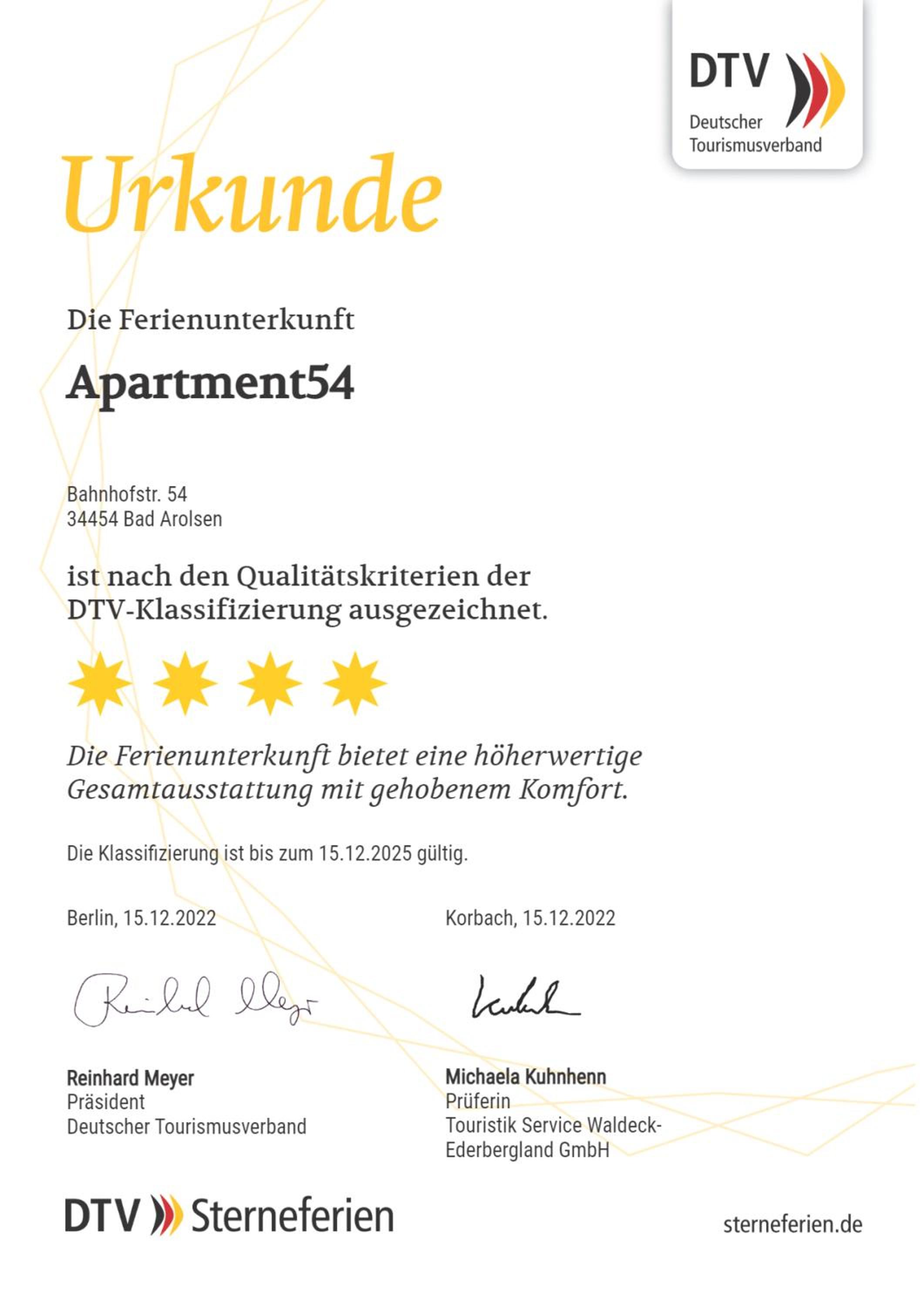 Apartment 54 - 4 Sterne Ferienwohnung in Bad Arolsen