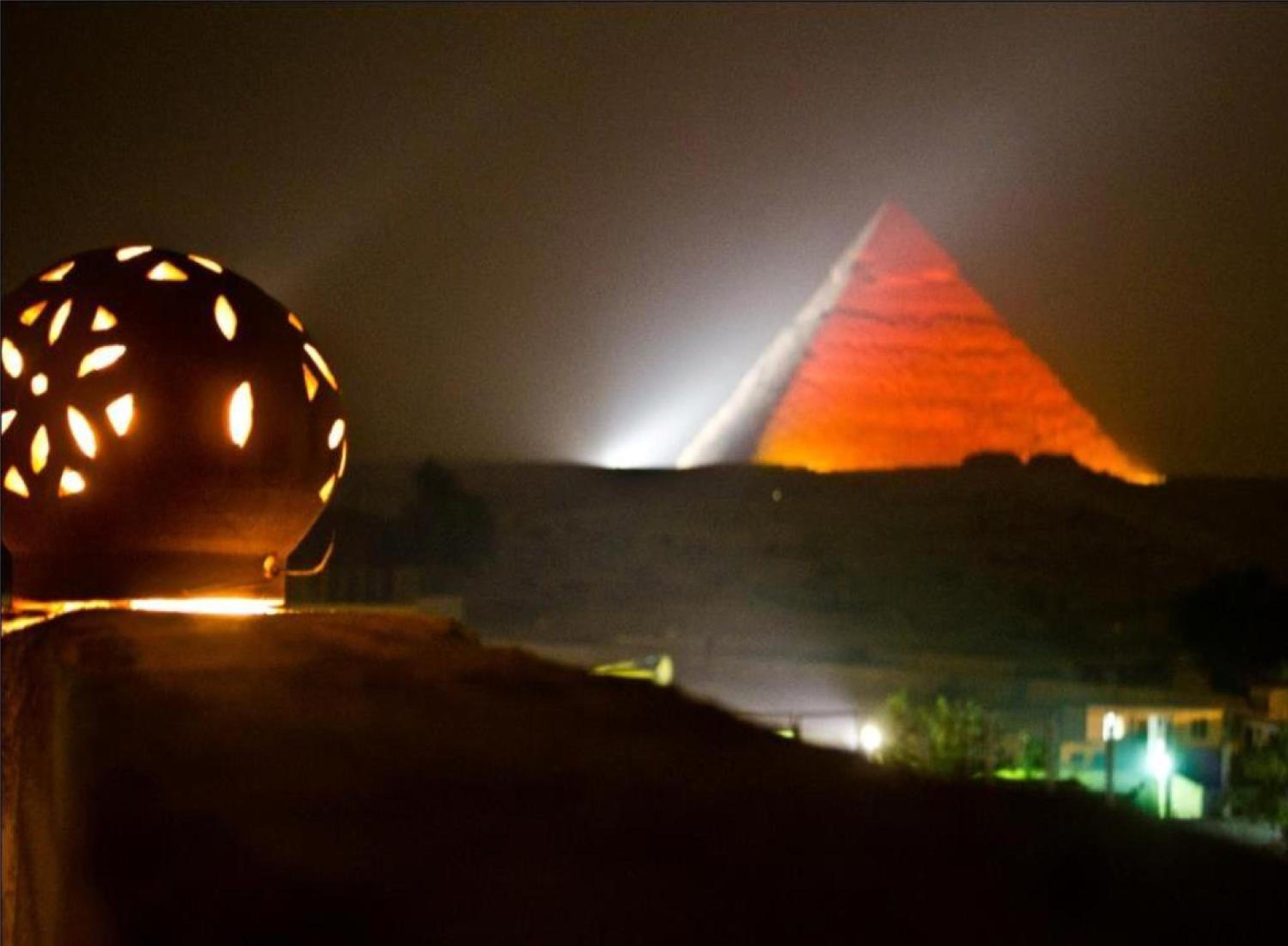 Anubis kingdom pyramids view
