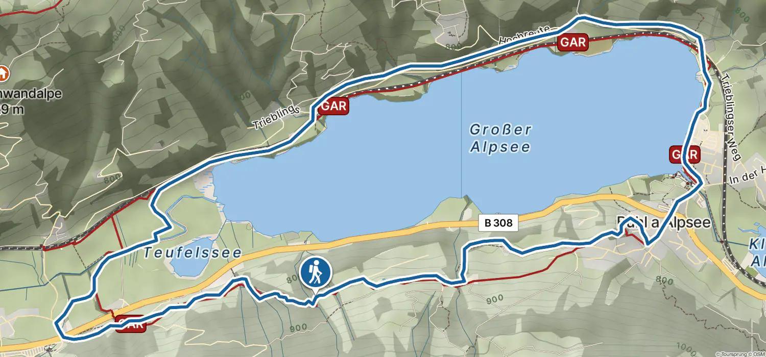 Ferienwohnung mit Sauna am Alpsee
