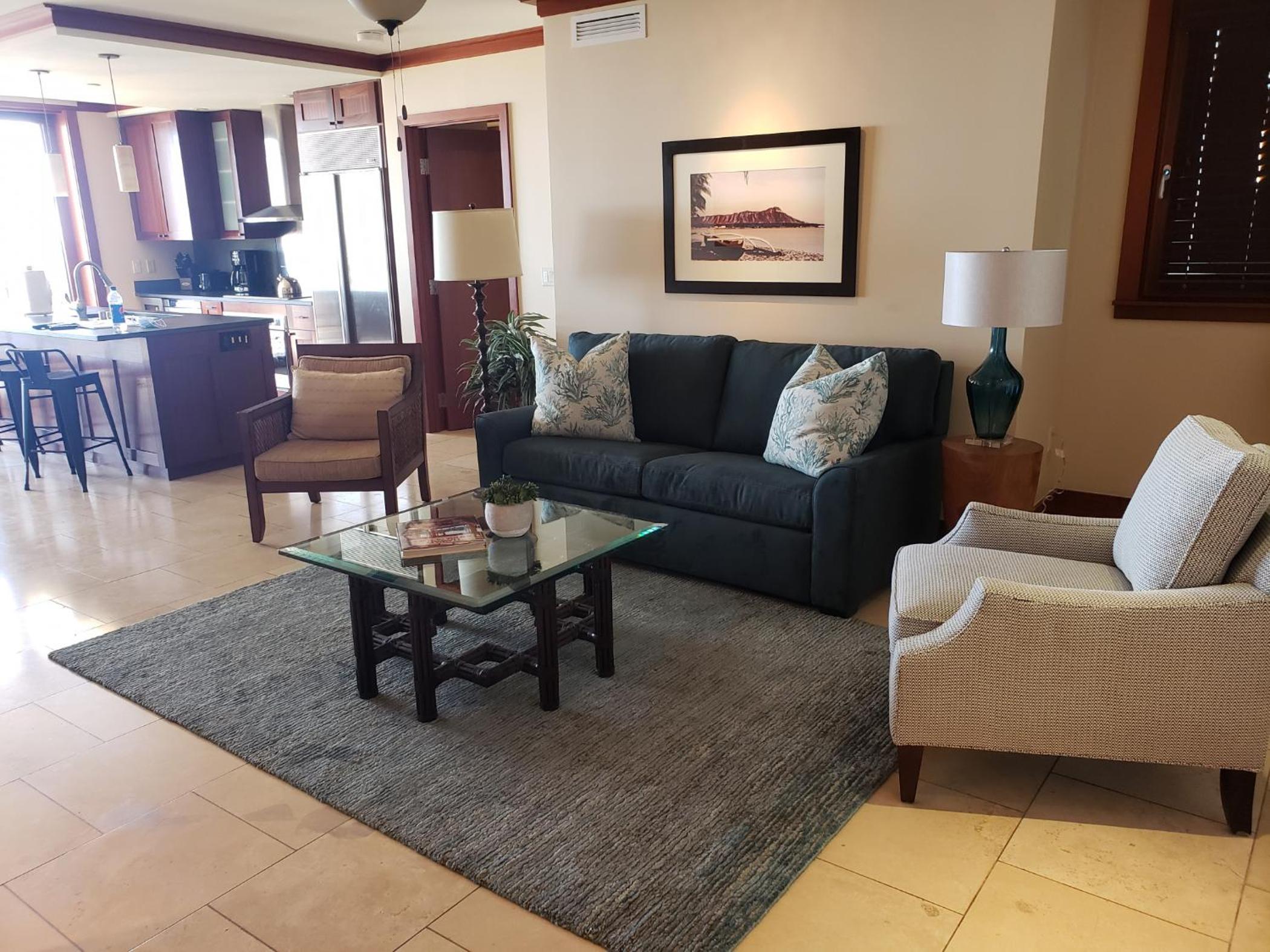 Ko Olina Beach Villas B210 - Beach Front Luxury 2BR 2BA Condo with 1 Free Parking view 4
