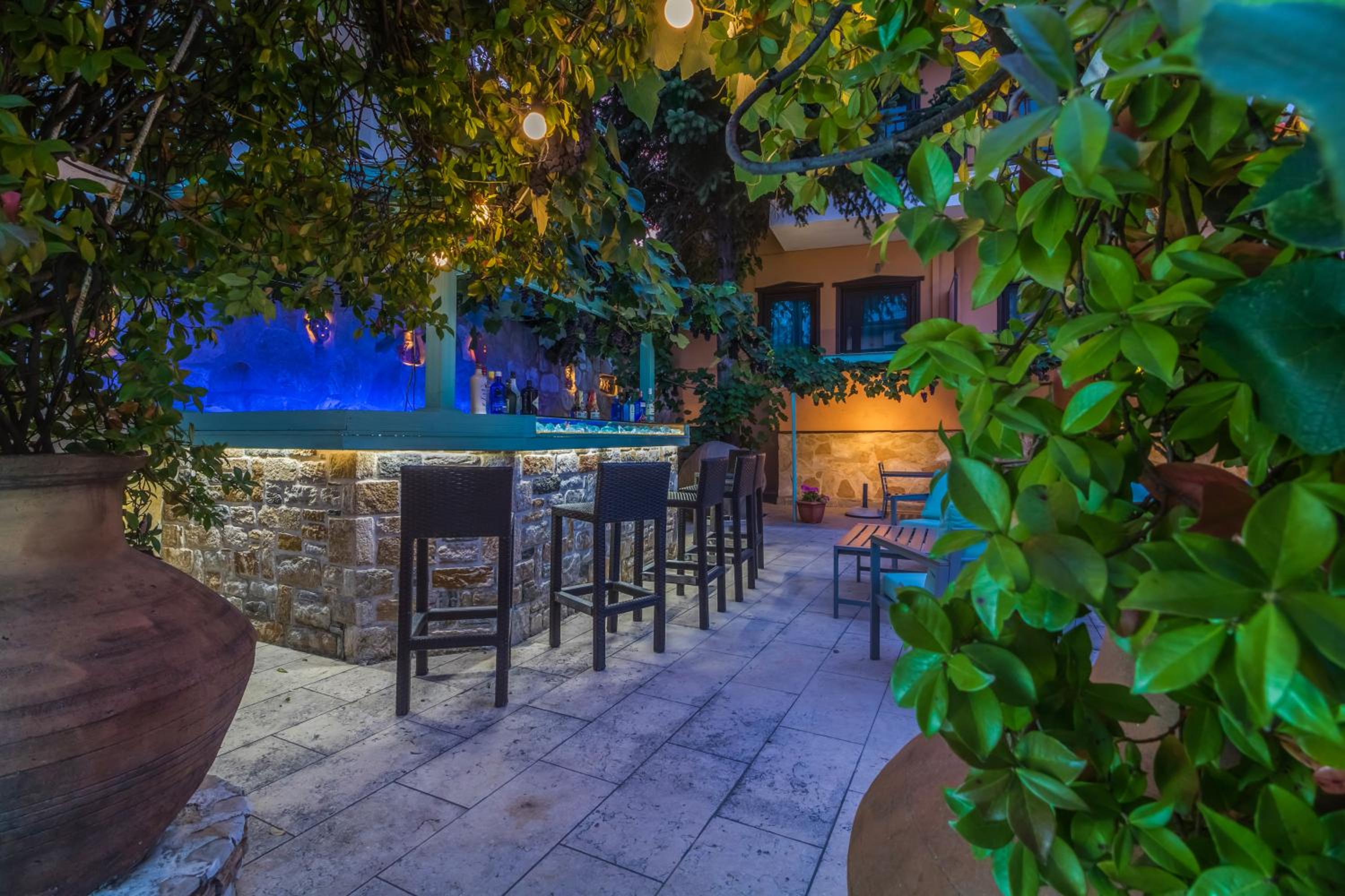 outdoor BBQ area