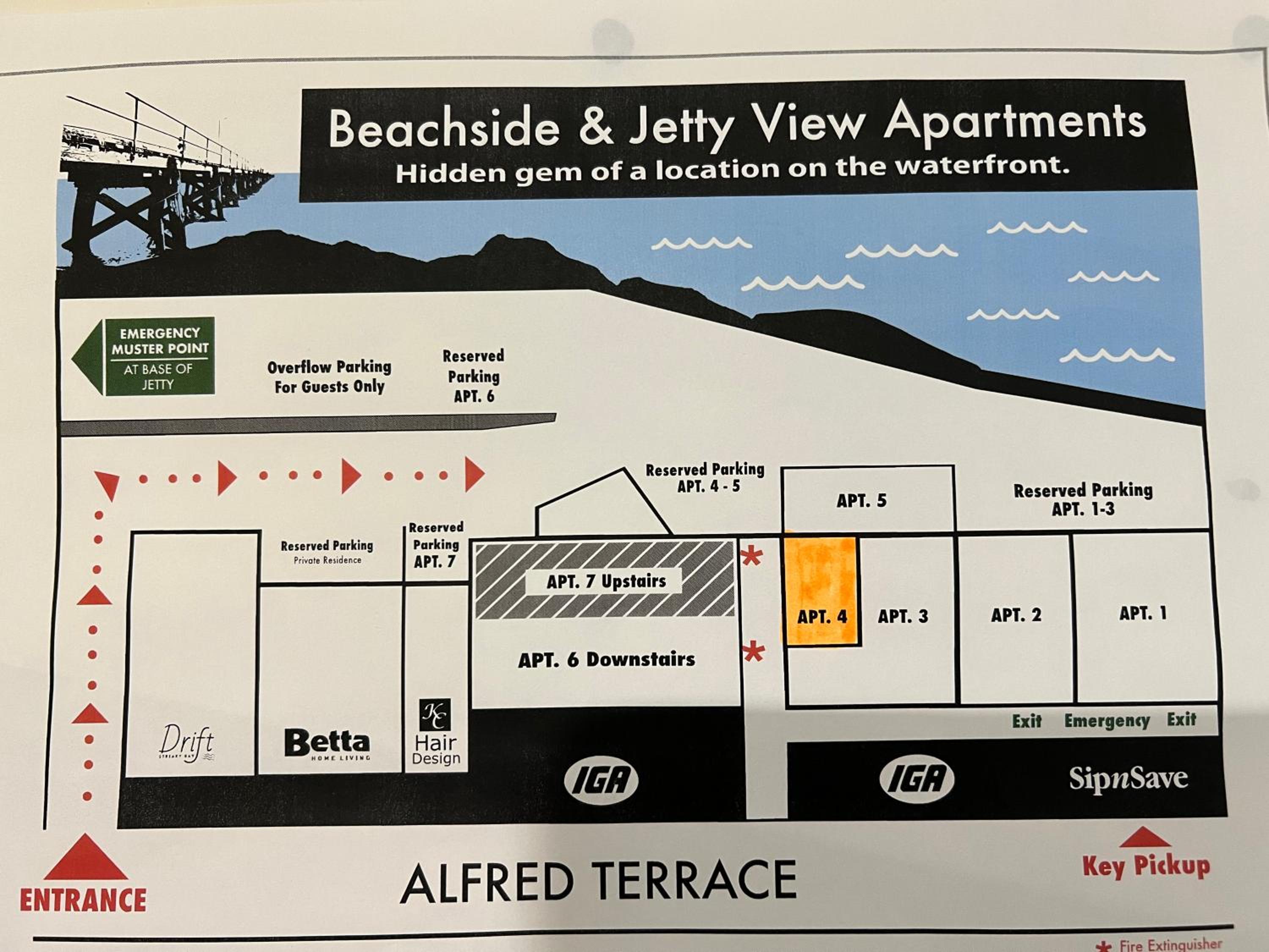 Beachside & Jetty View 4 - First Mate Apt limited sea view view 4