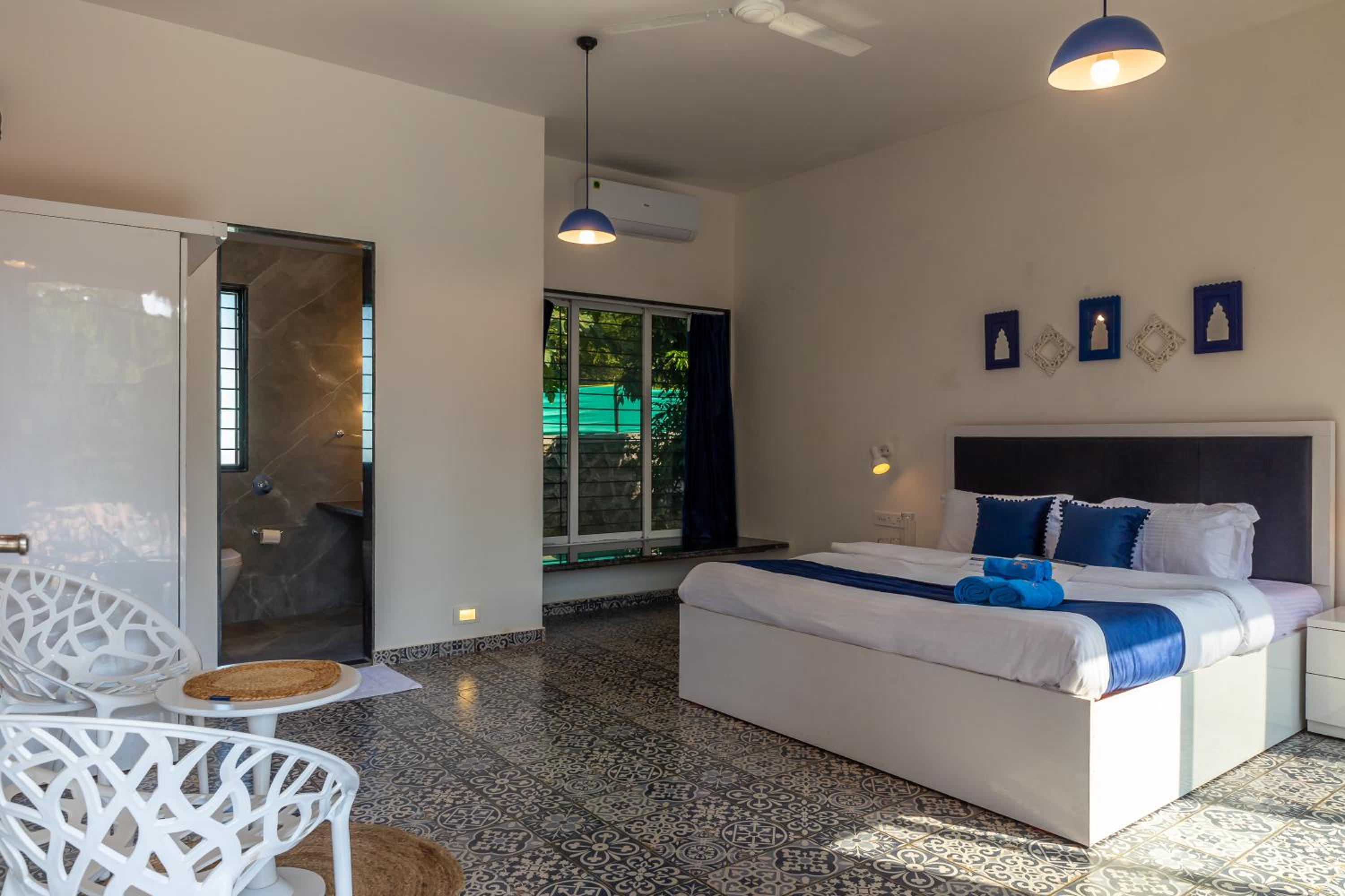 SaffronStays Apricus Farm - 4BHK Veg Estate with Pool, Yoga & Garden view 3