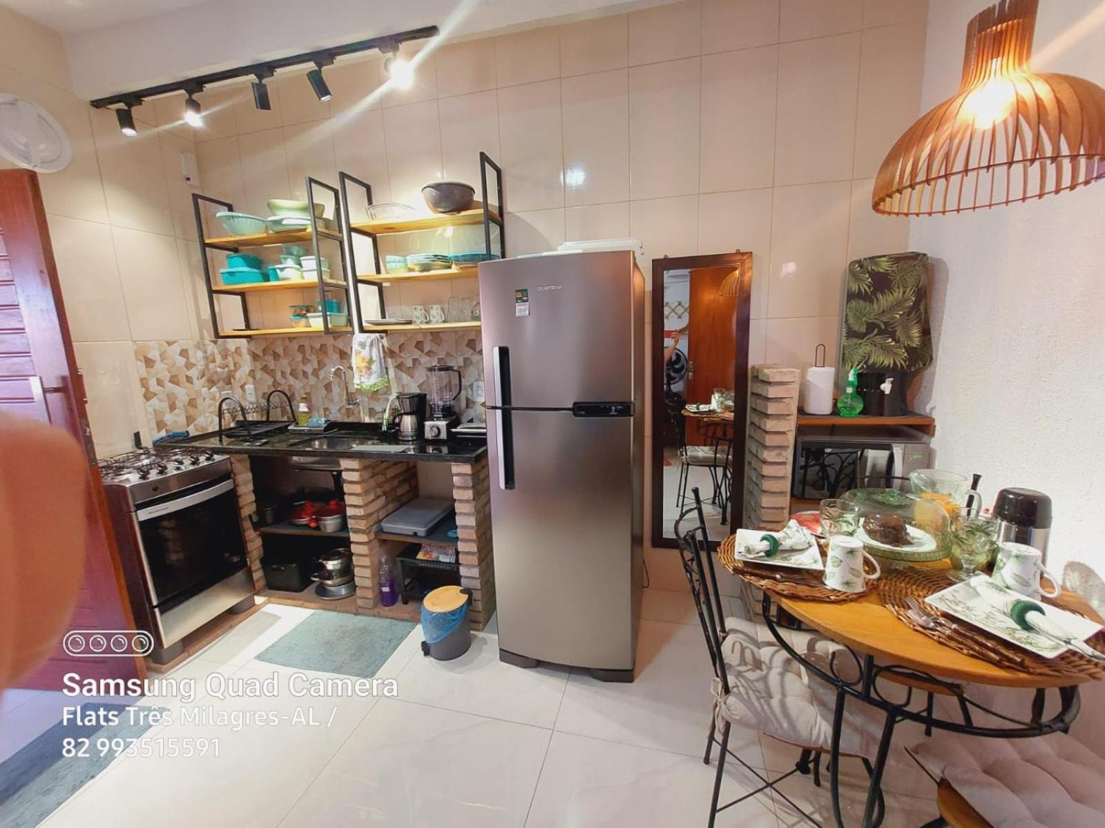 Flats-Pousada Três Milagres-Apartamentos completos em São Miguel dos Milagres-Centro-Primeiro conjunto antes da praia, 200m somente- com café opcional, bic
