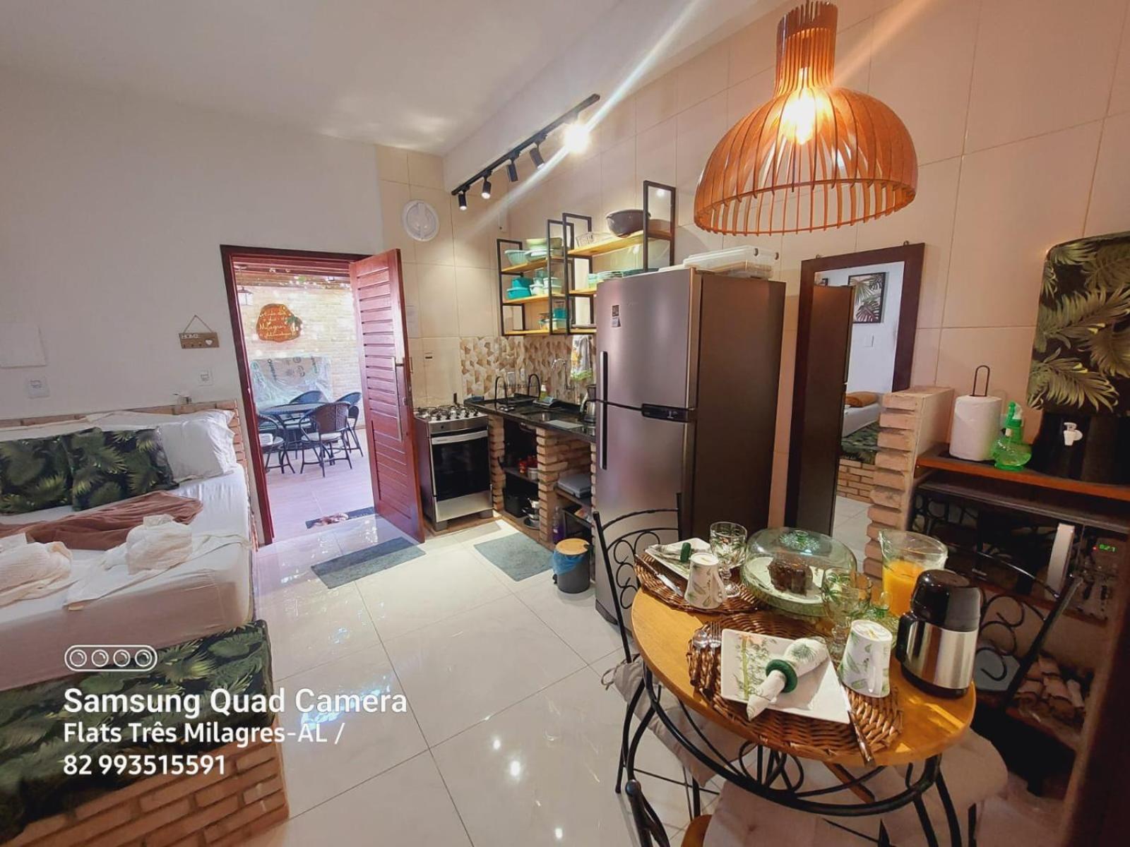 Flats-Pousada Três Milagres-Apartamentos completos em São Miguel dos Milagres-Centro-Primeiro conjunto antes da praia, 200m somente- com café opcional, bic