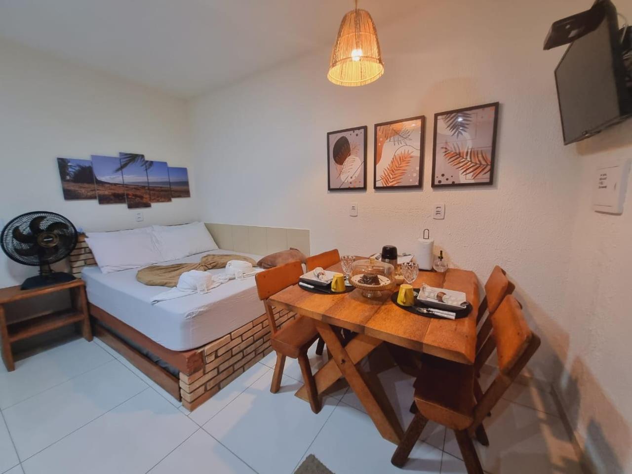 Flats-Pousada Três Milagres-Apartamentos completos em São Miguel dos Milagres-Centro-Primeiro conjunto antes da praia, 200m somente- com café opcional, bic