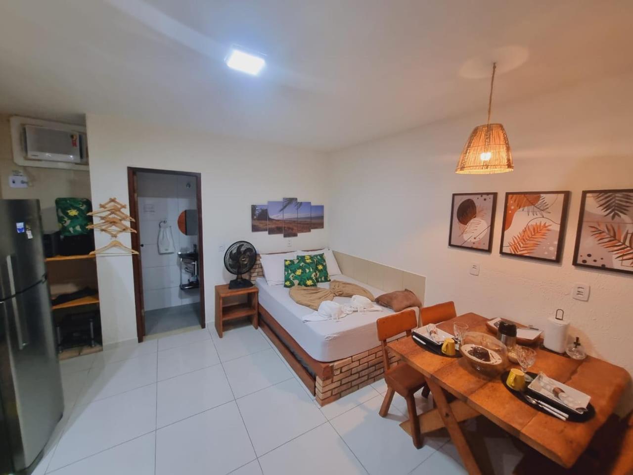 Flats-Pousada Três Milagres-Apartamentos completos em São Miguel dos Milagres-Centro-Primeiro conjunto antes da praia, 200m somente- com café opcional, bic