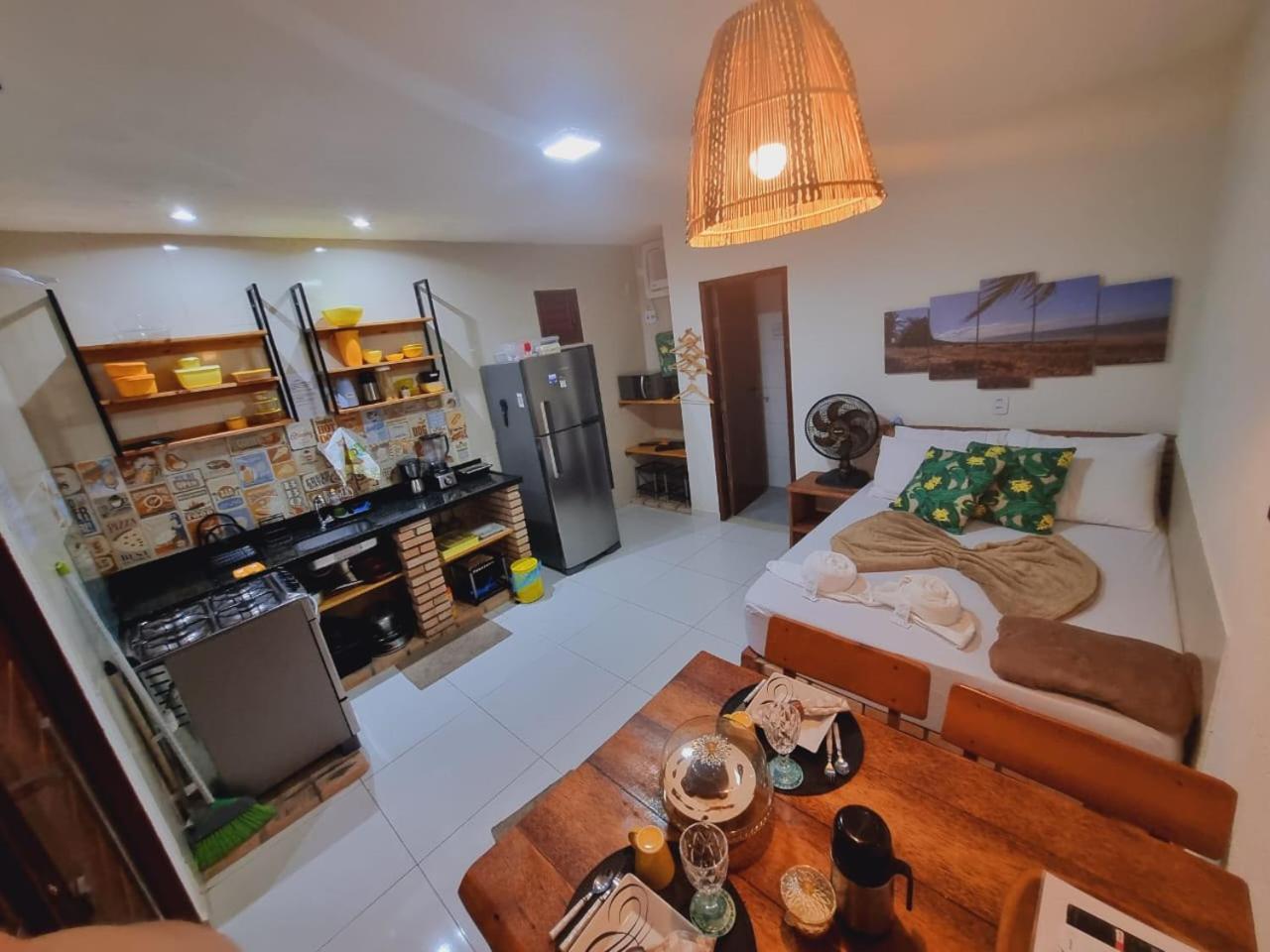 Flats-Pousada Três Milagres-Apartamentos completos em São Miguel dos Milagres-Centro-Primeiro conjunto antes da praia, 200m somente- com café opcional, bic