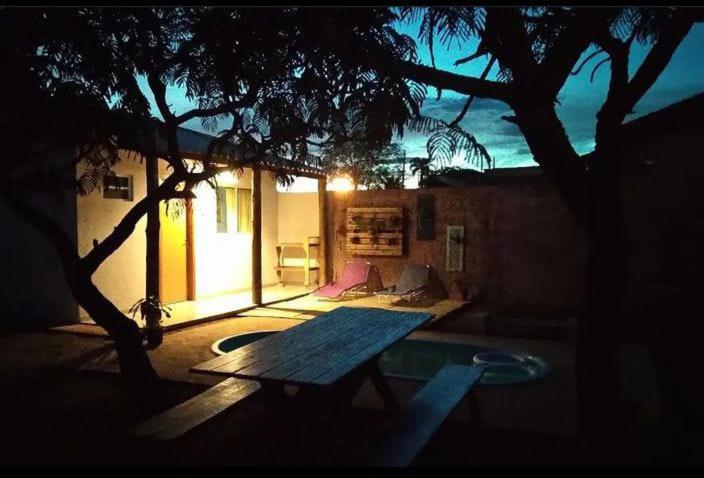 outdoor BBQ area