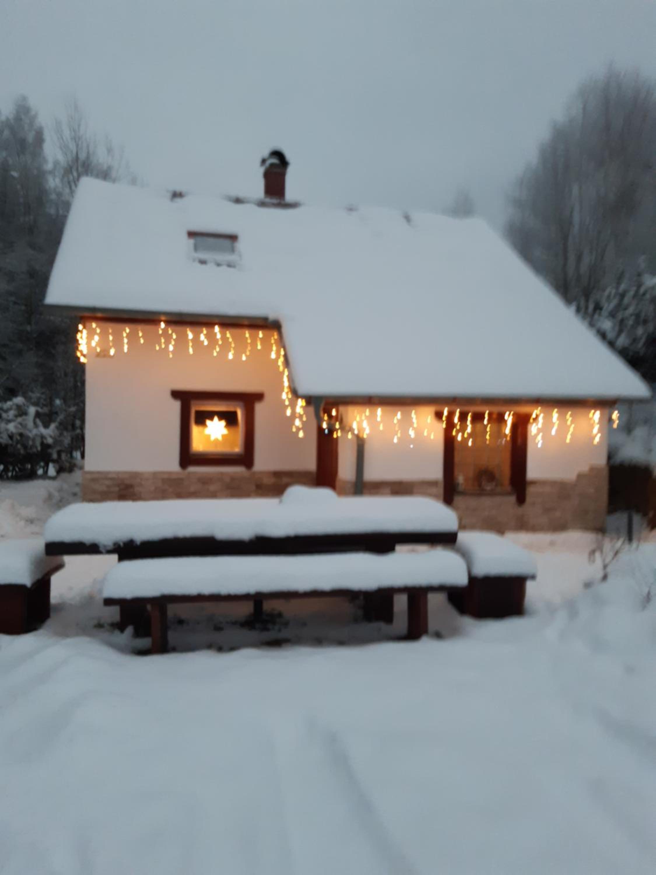 Hygge chaloupka v horách