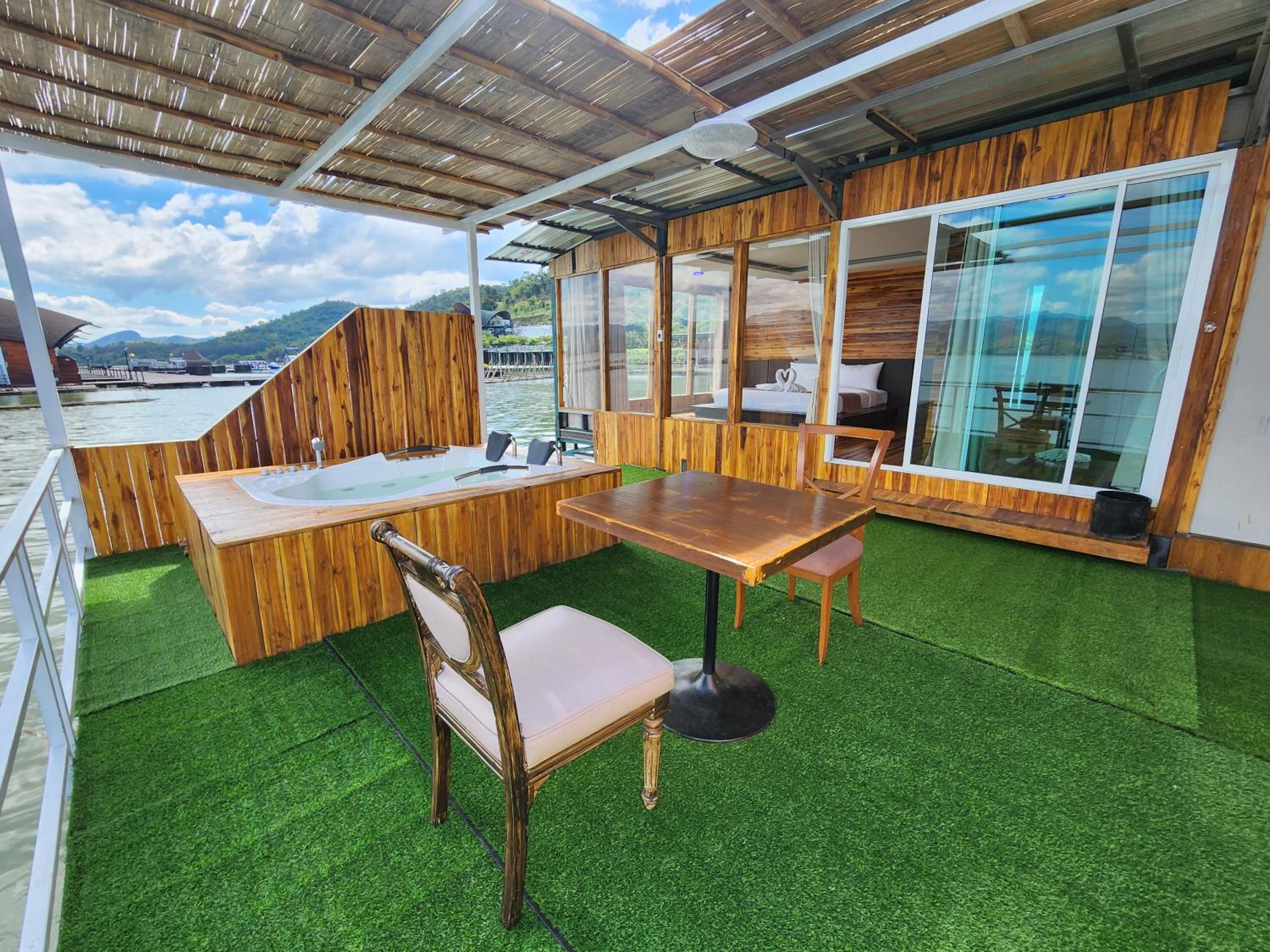 outdoor BBQ area