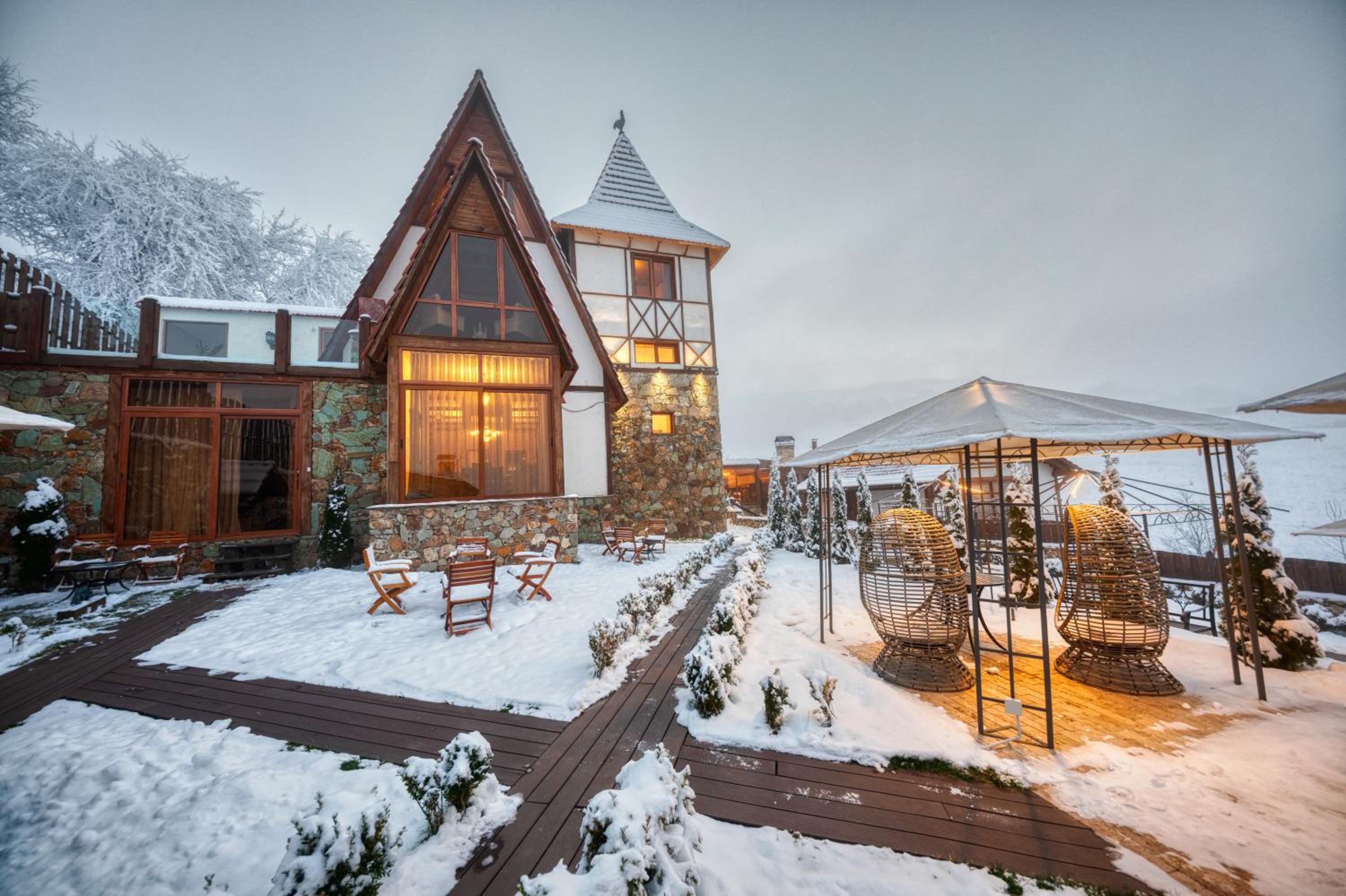 outdoor BBQ area