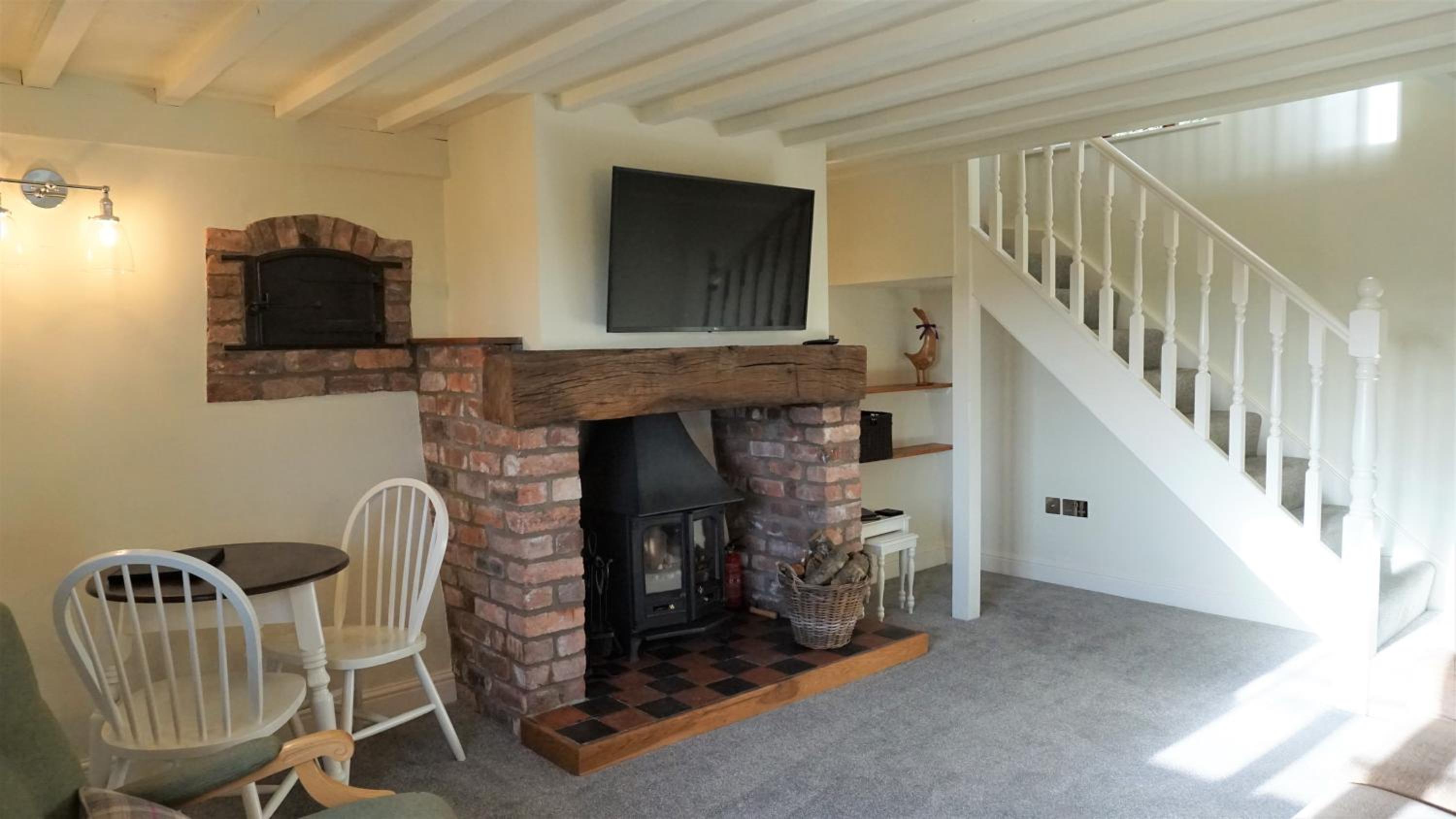 Barley Cottage - 5* Cyfie Farm with log burner and private covered hot tub view 5