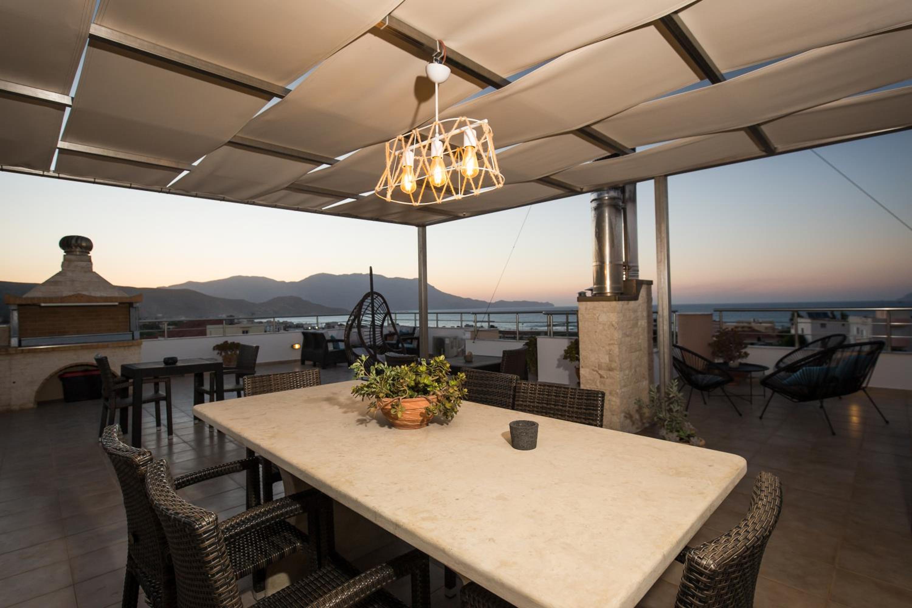 outdoor BBQ area