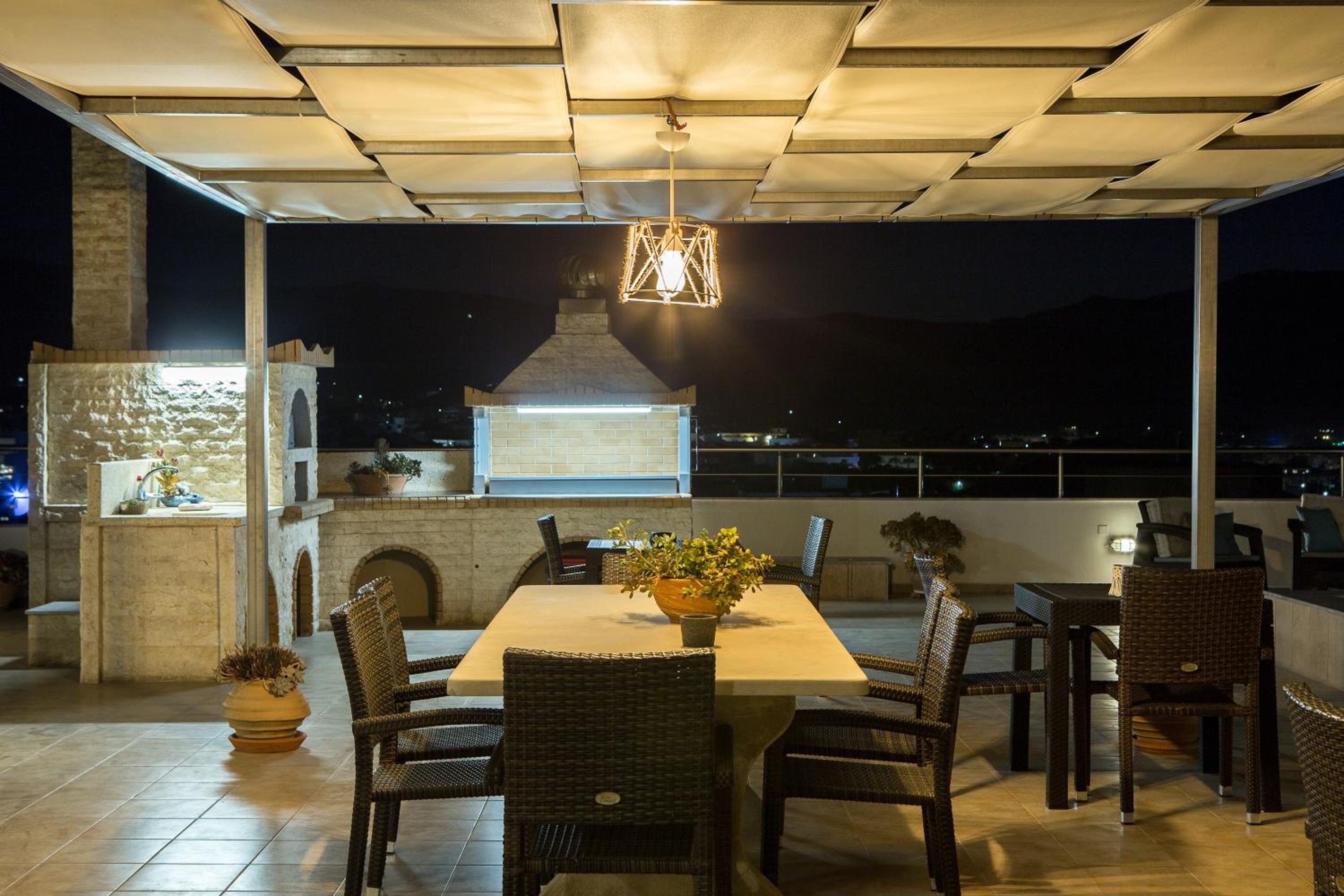 outdoor BBQ area