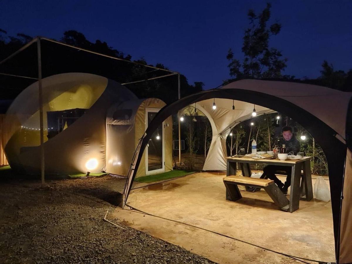 outdoor BBQ area