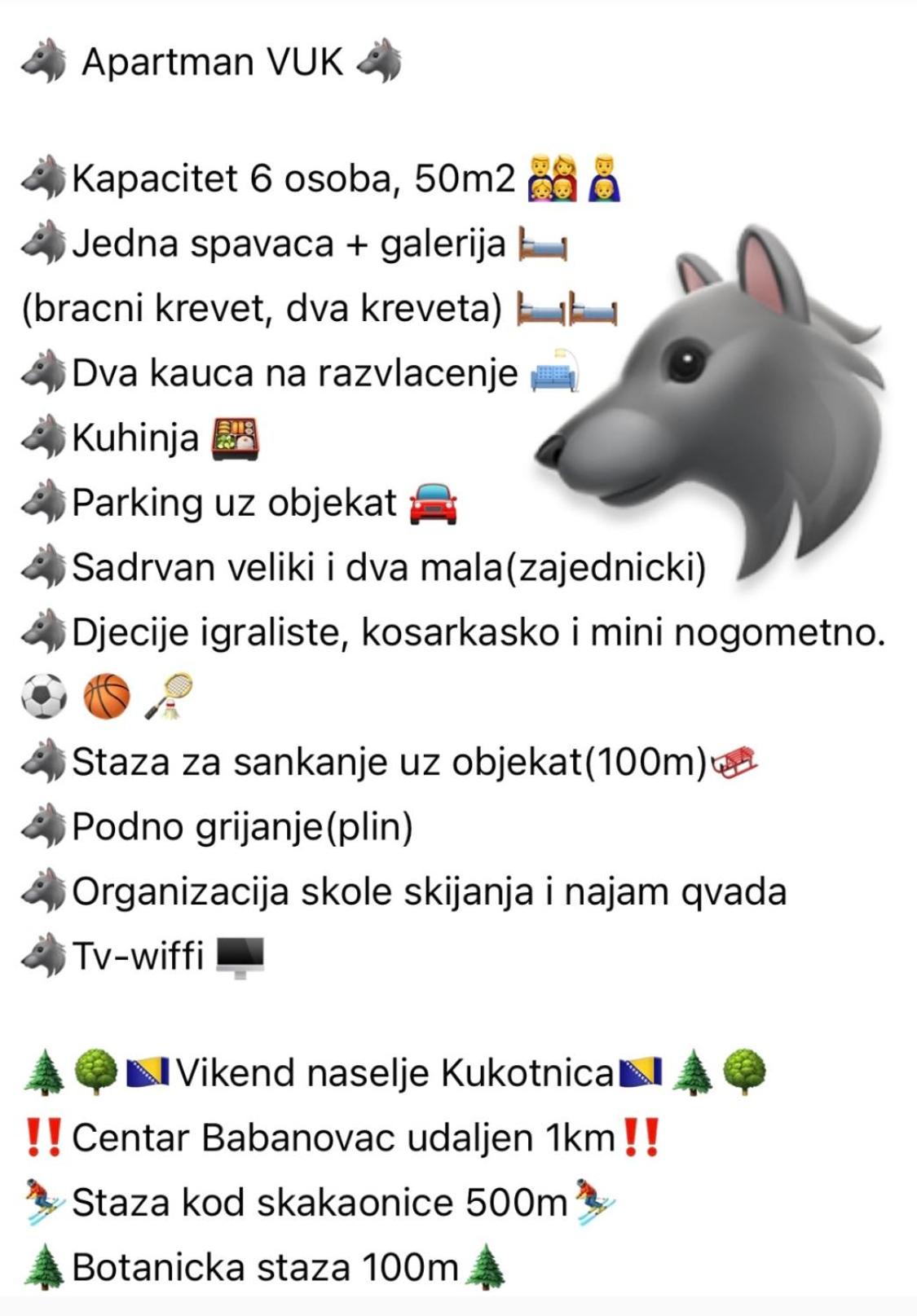 Vila Bašić Vlašić Apartman VUK