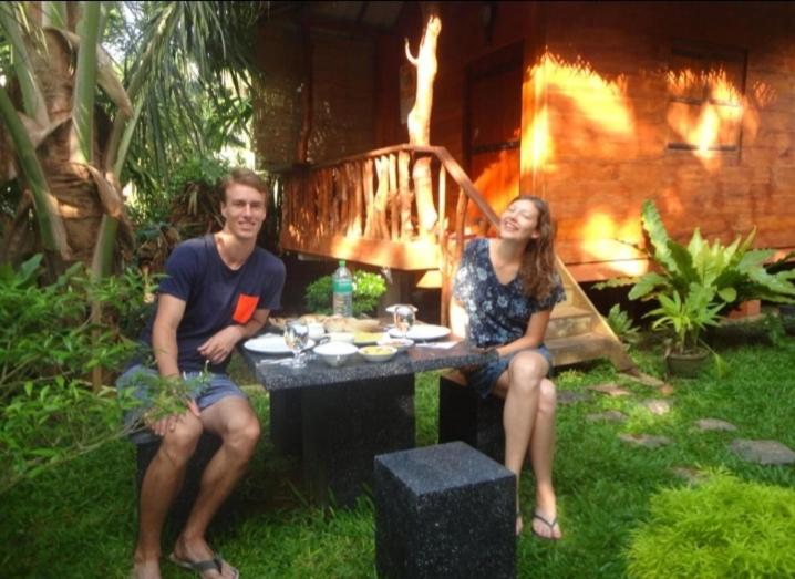 outdoor BBQ area