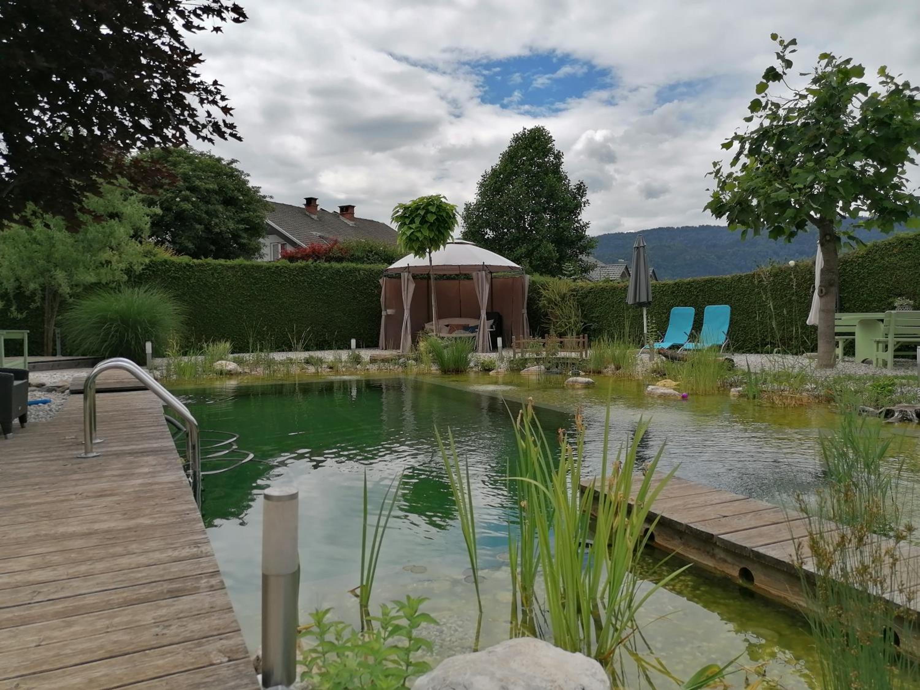 Garden Paradise Bled Apartments - garden, pond and castle view view 4