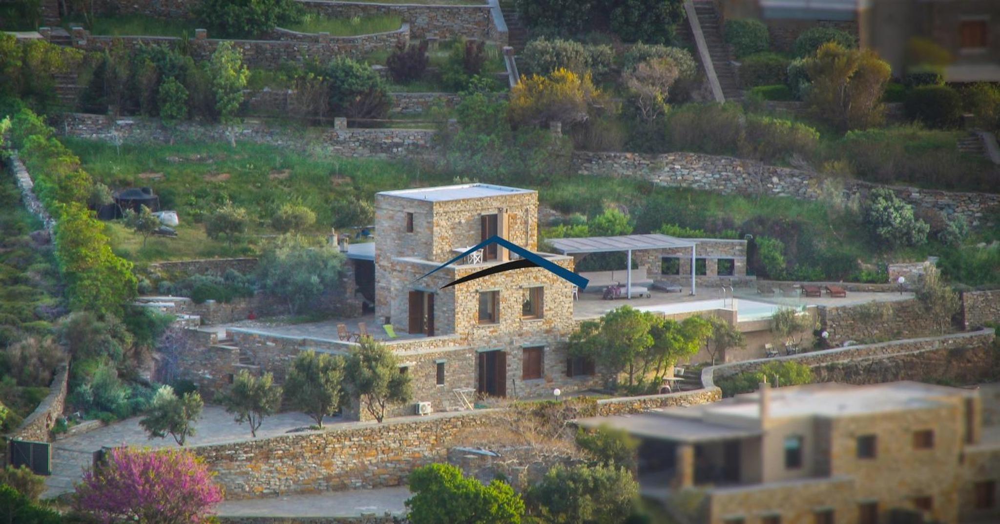 Villa Ailiea with a swimming pool and fantastic sea view near Ioulis view 5