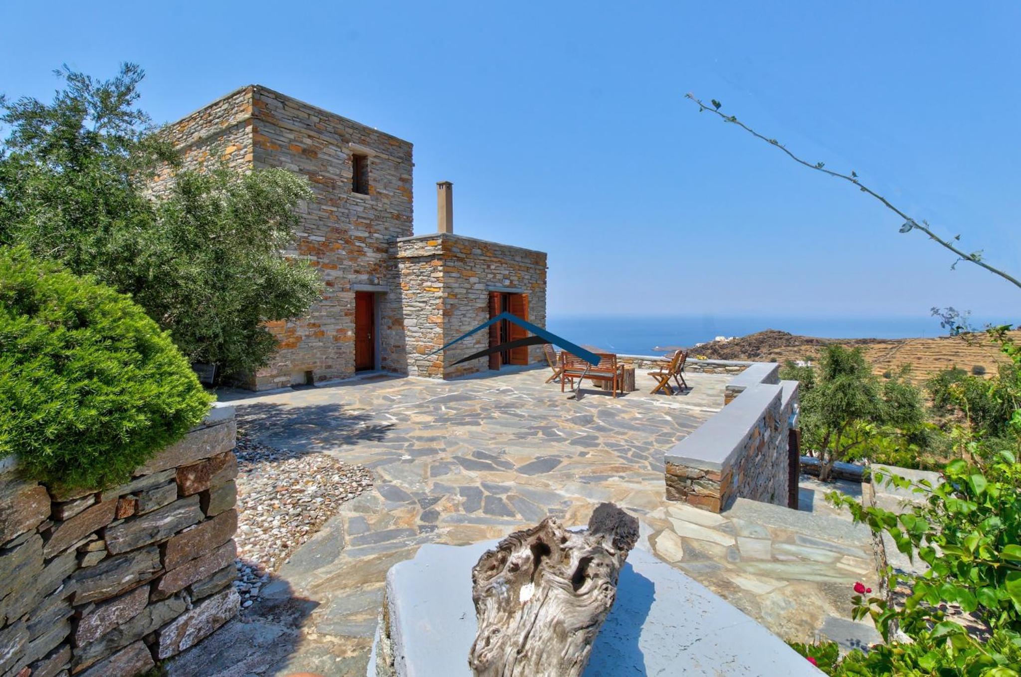 Villa Ailiea with a swimming pool and fantastic sea view near Ioulis view 4