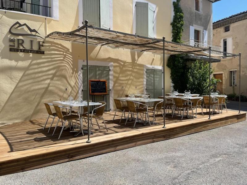 outdoor BBQ area