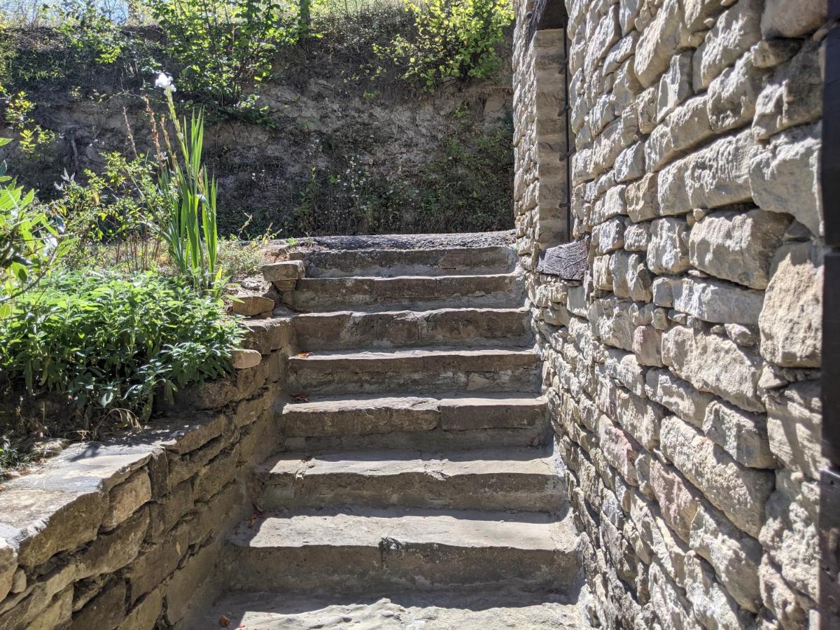 Country old stone house immerse in nature view 5
