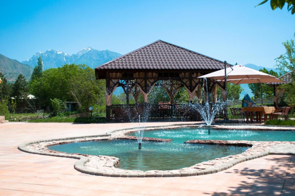 outdoor BBQ area