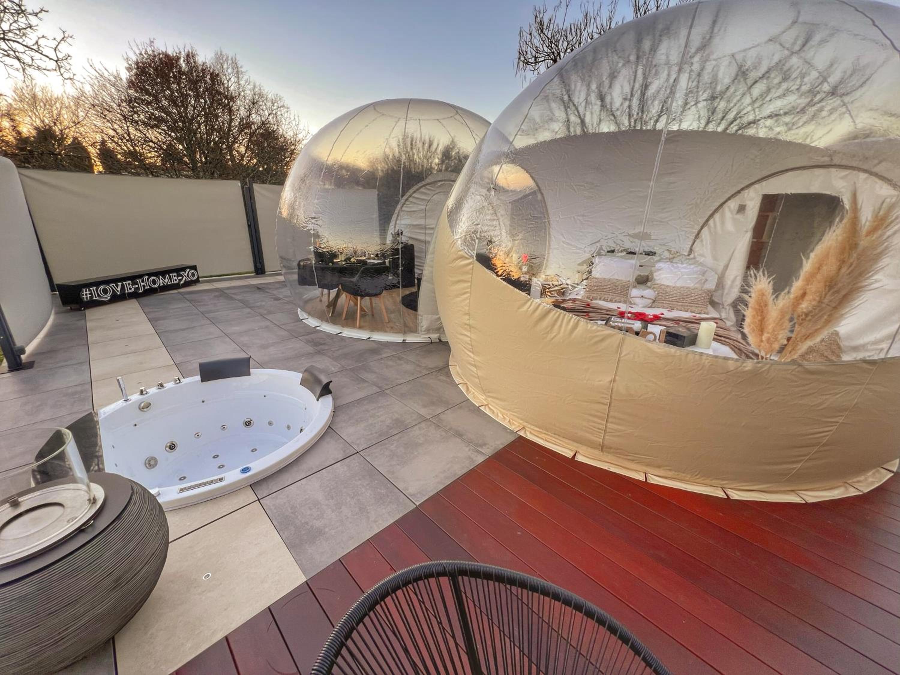 outdoor BBQ area