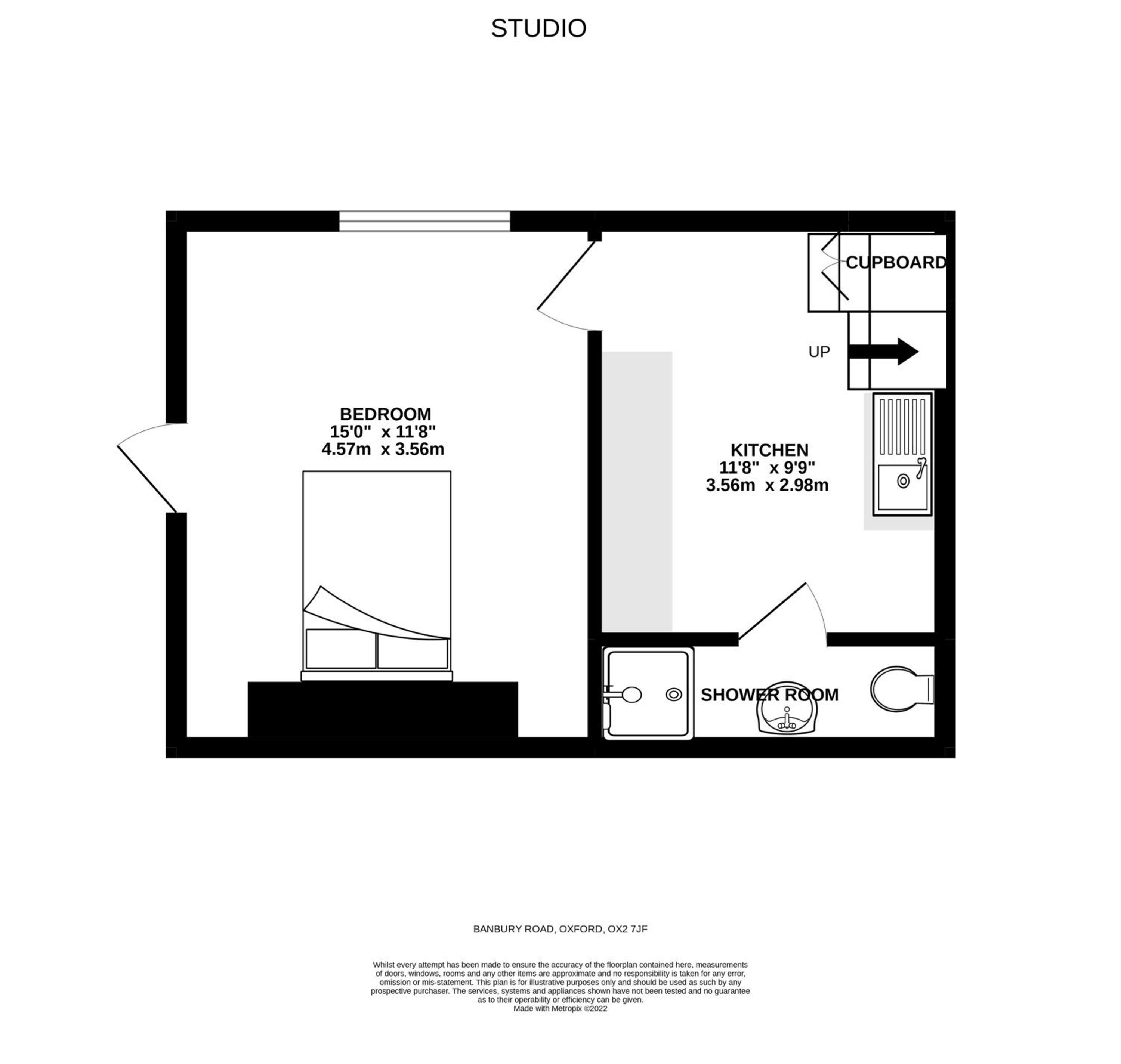 Oxford Vacations - The Summertown STUDIO 1BR kitchenette - Property Image 5