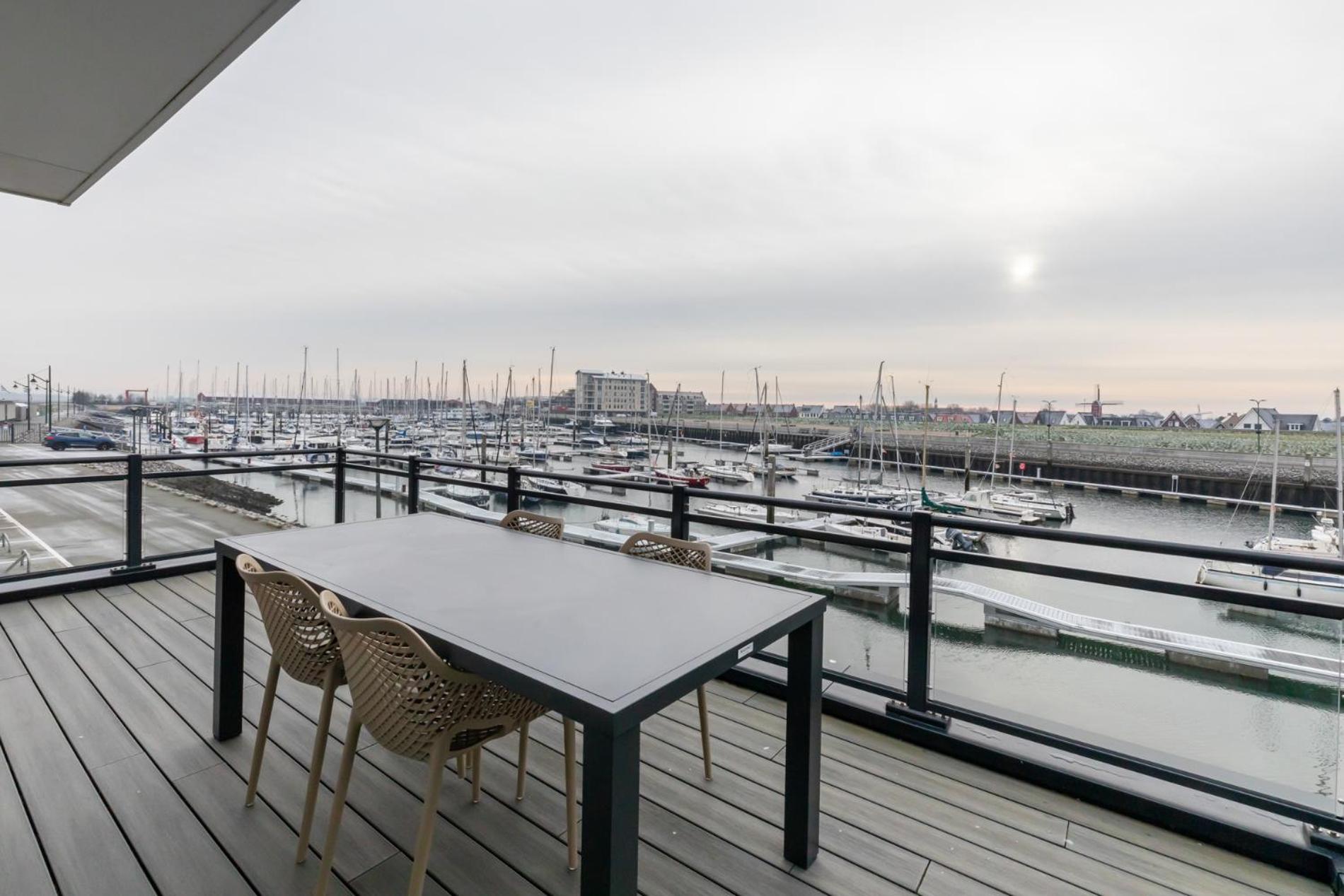 Vakantiewoning aan het strand - tuin en terras met haven- & zeezicht - Vista Maris - Nr 14 view 3