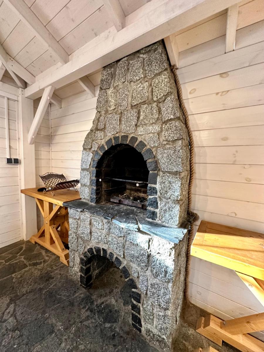 outdoor BBQ area