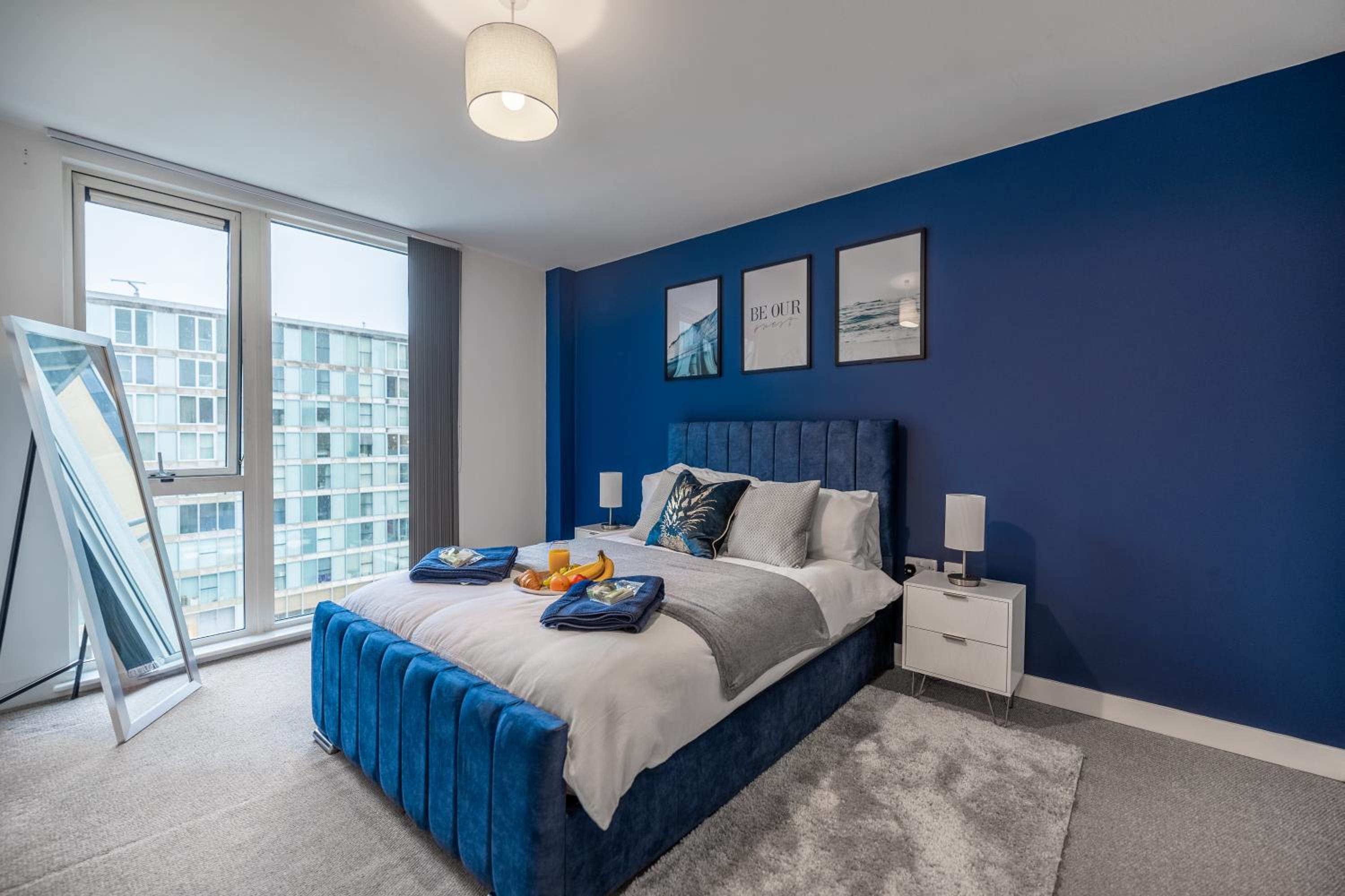 Modern 2 bed in central MK, Free Parking, Smart TV Dakota By Valore Property Services view 2