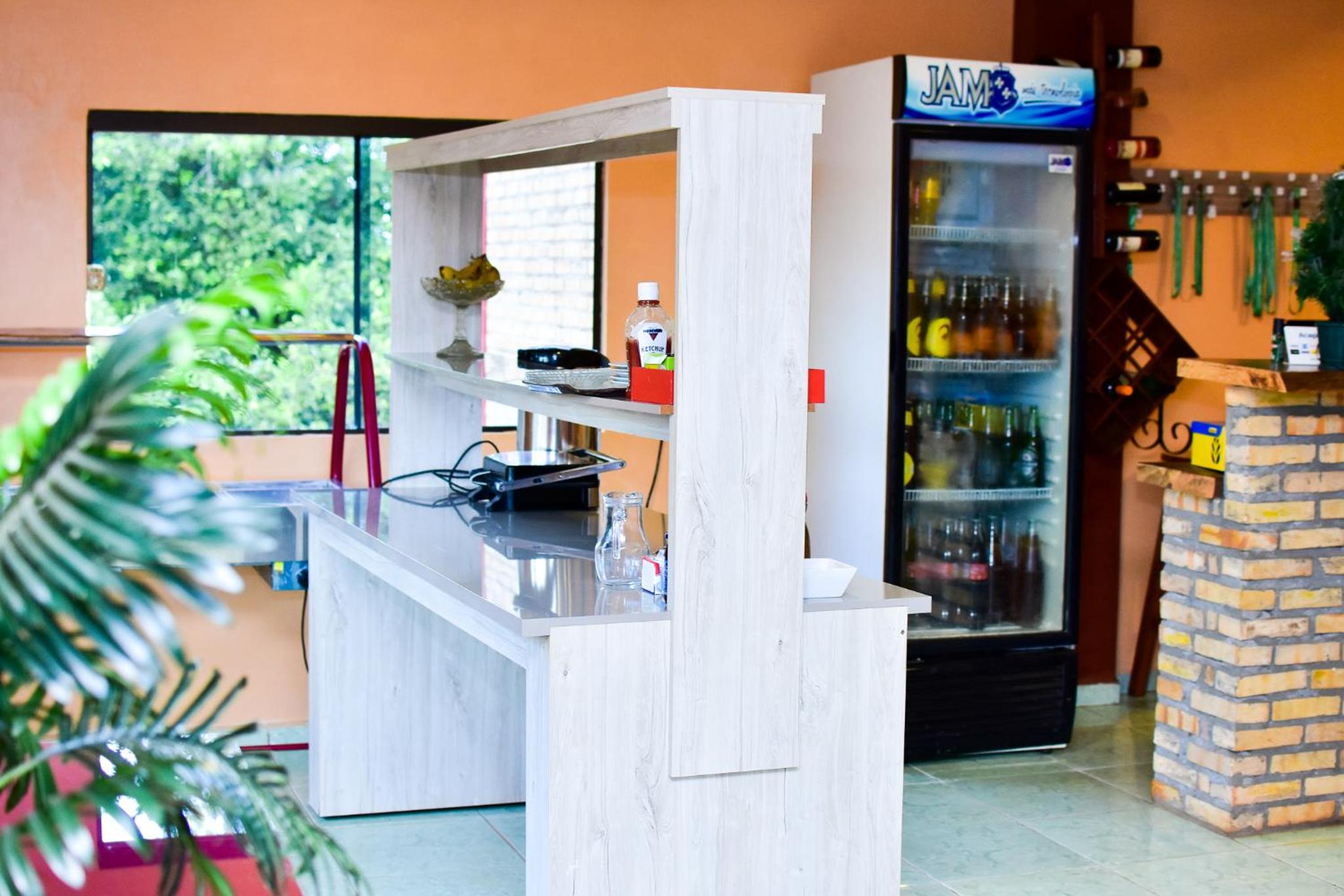 outdoor BBQ area