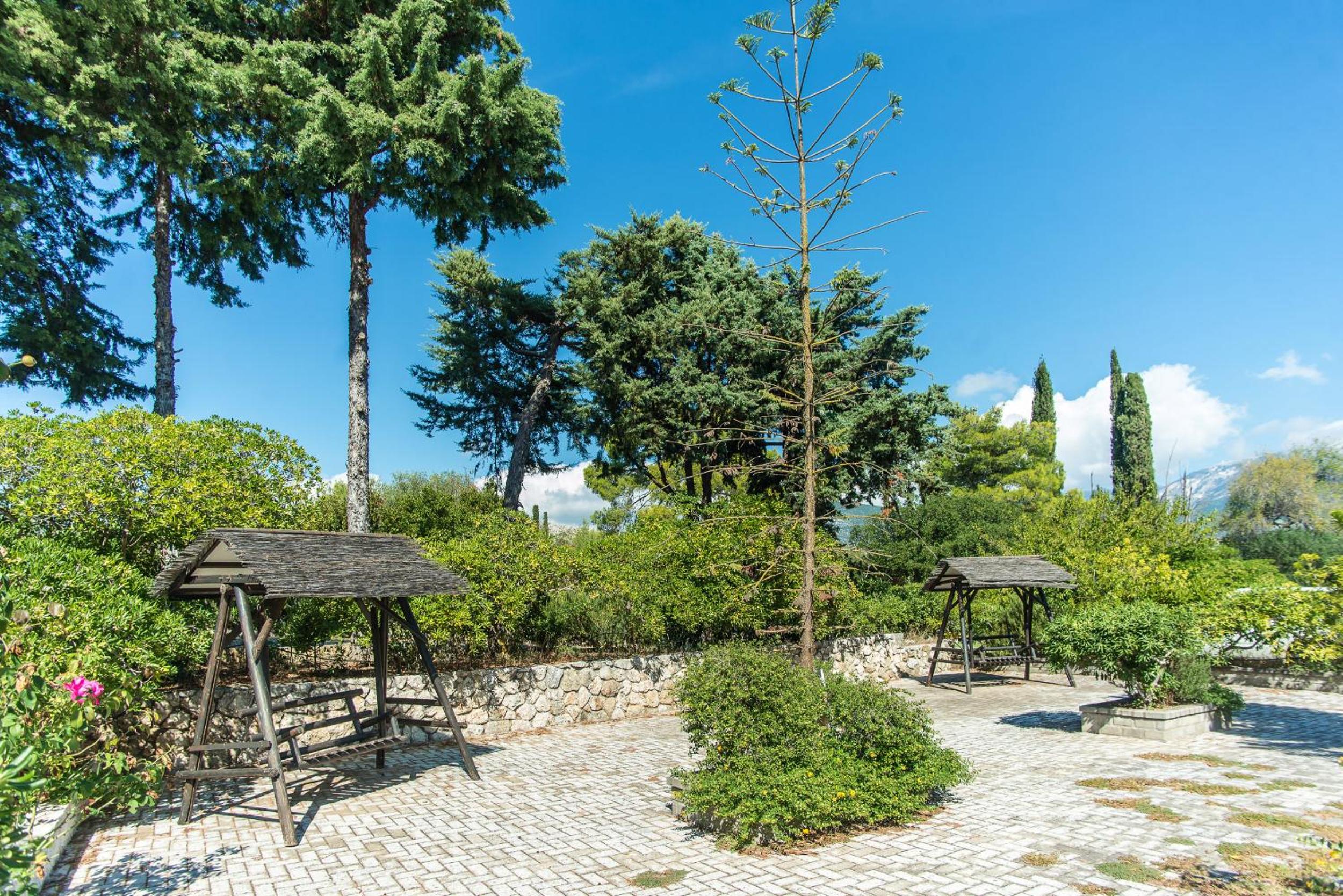 outdoor BBQ area
