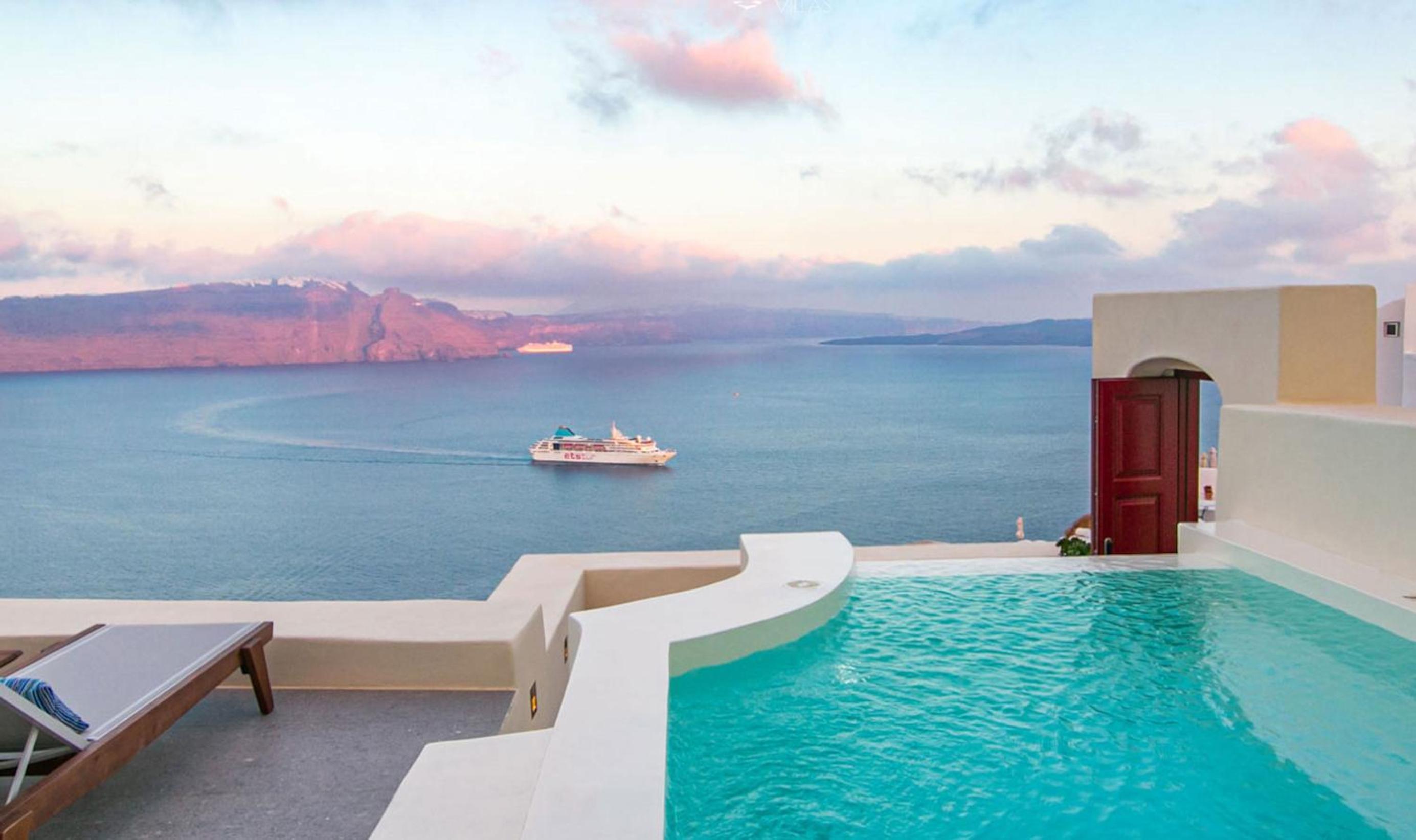 Elegant Santorini Villas Superior One Bedroom Villa With Outdoor Hot Tub photo 3