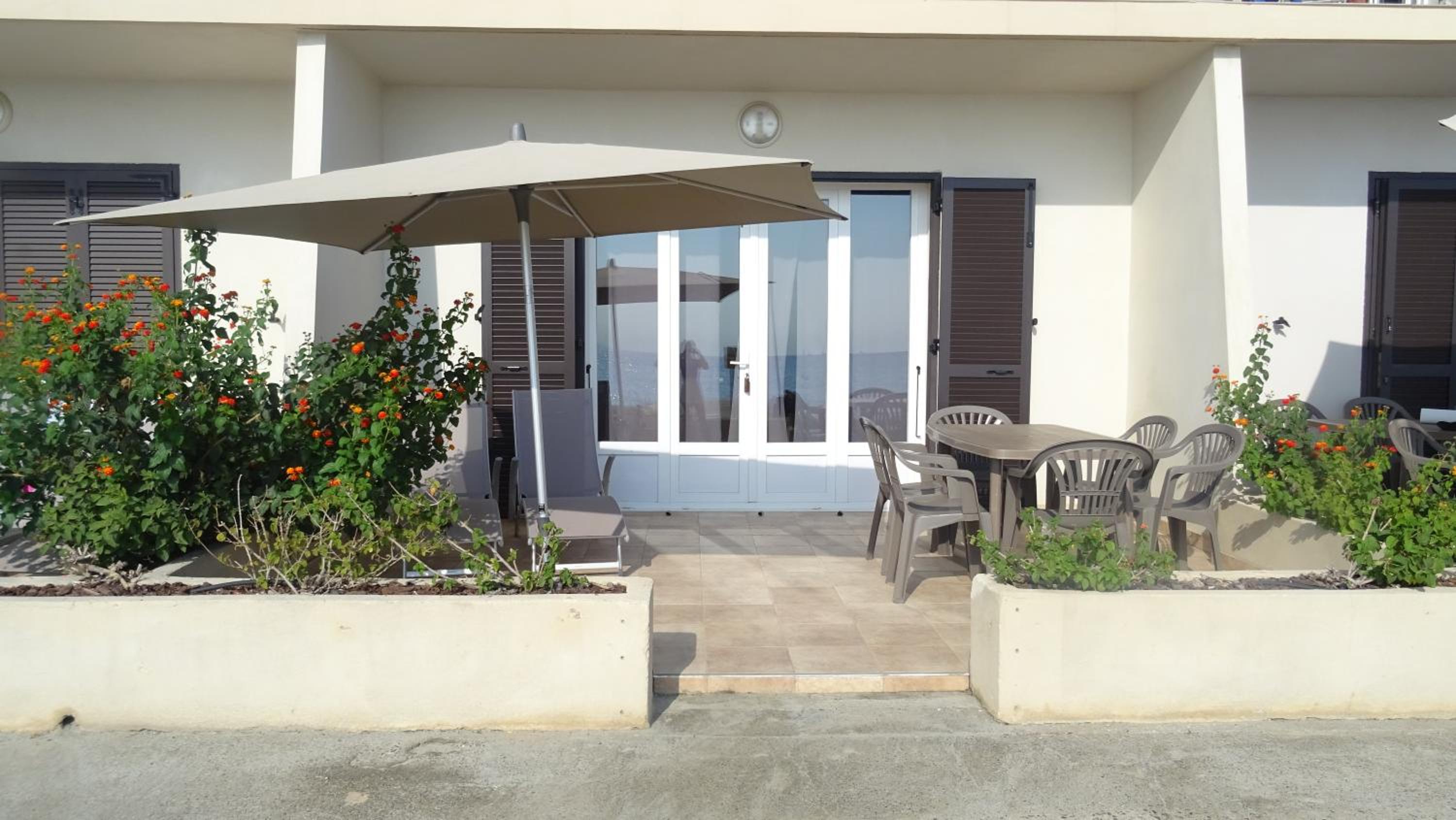 outdoor BBQ area