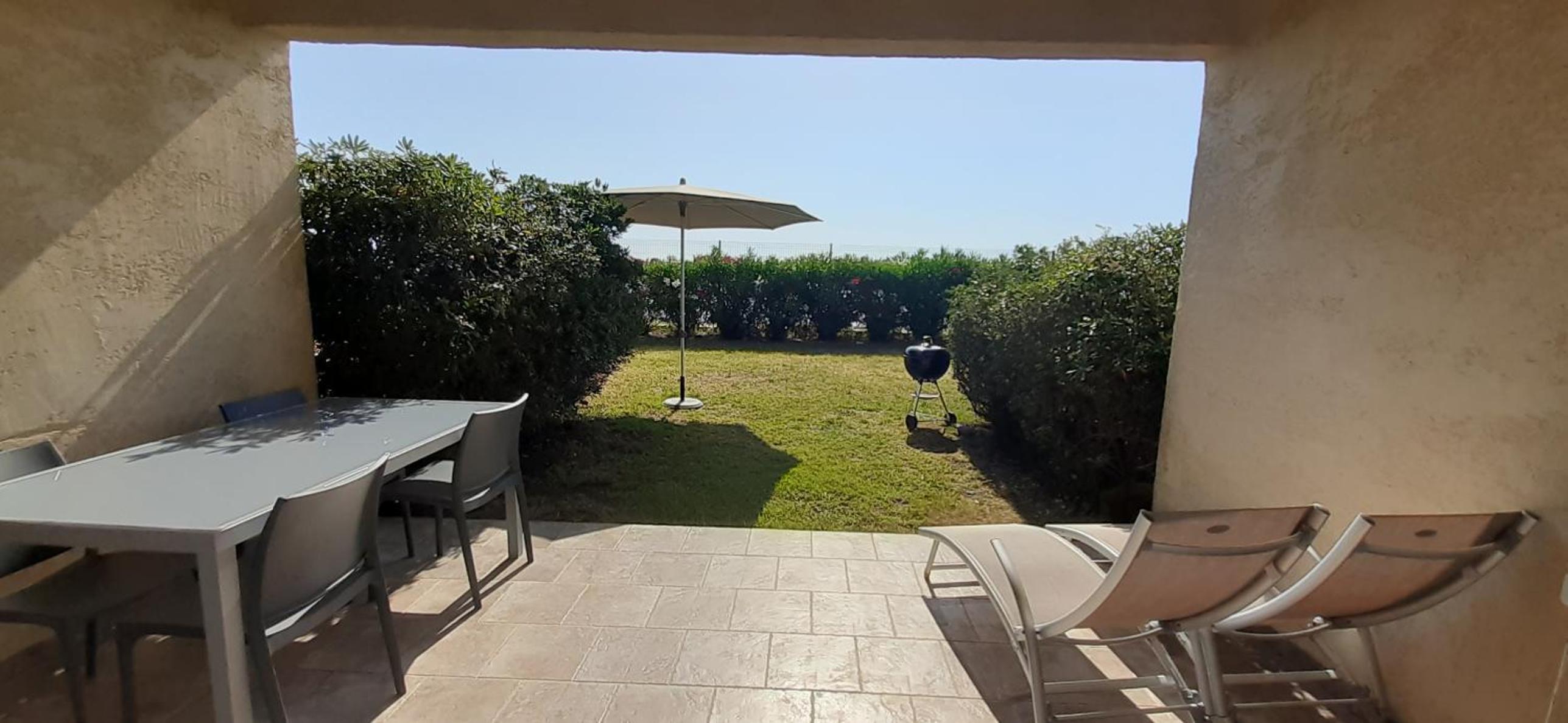 outdoor BBQ area