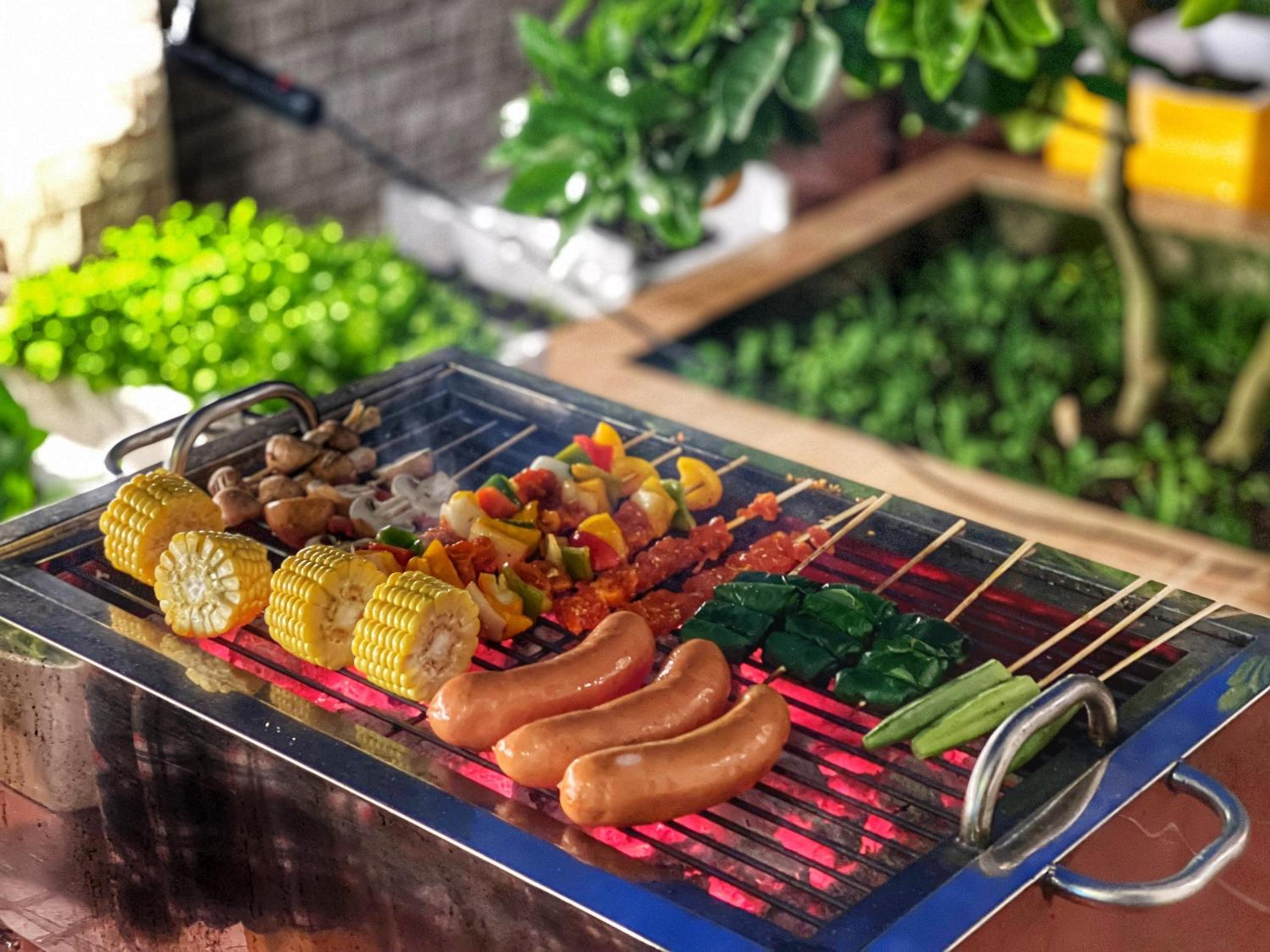 outdoor BBQ area
