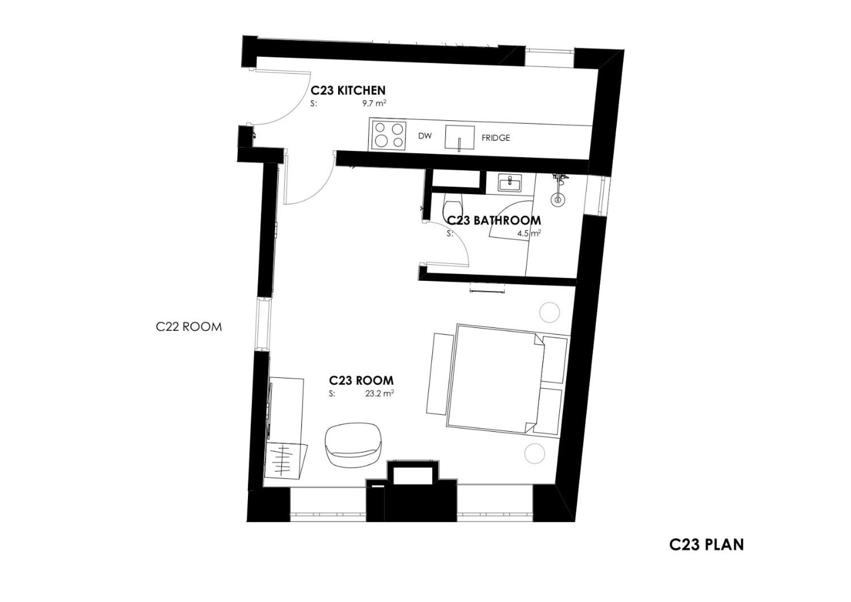 HOLT Old Town One Bedroom Apartments