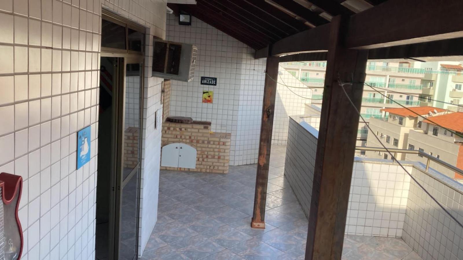 Cobertura Pé na Areia Vista Mar Churrasqueira 12 Pessoas