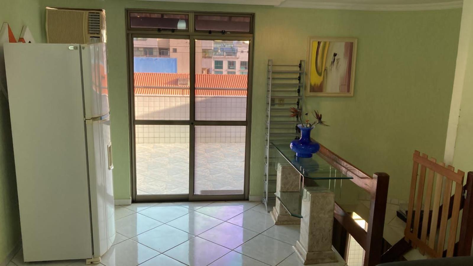 Cobertura Pé na Areia Vista Mar Churrasqueira 12 Pessoas