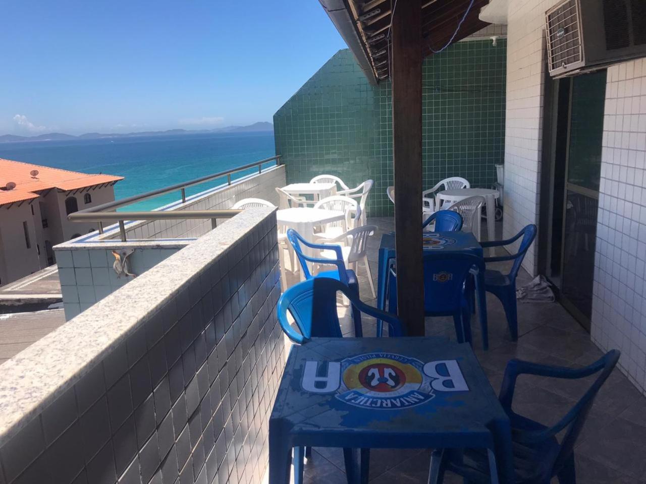 Cobertura Pé na Areia Vista Mar Churrasqueira 12 Pessoas