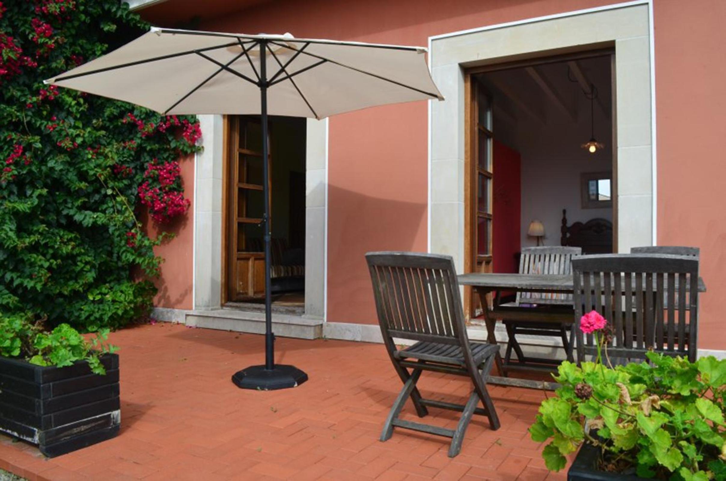 outdoor BBQ area