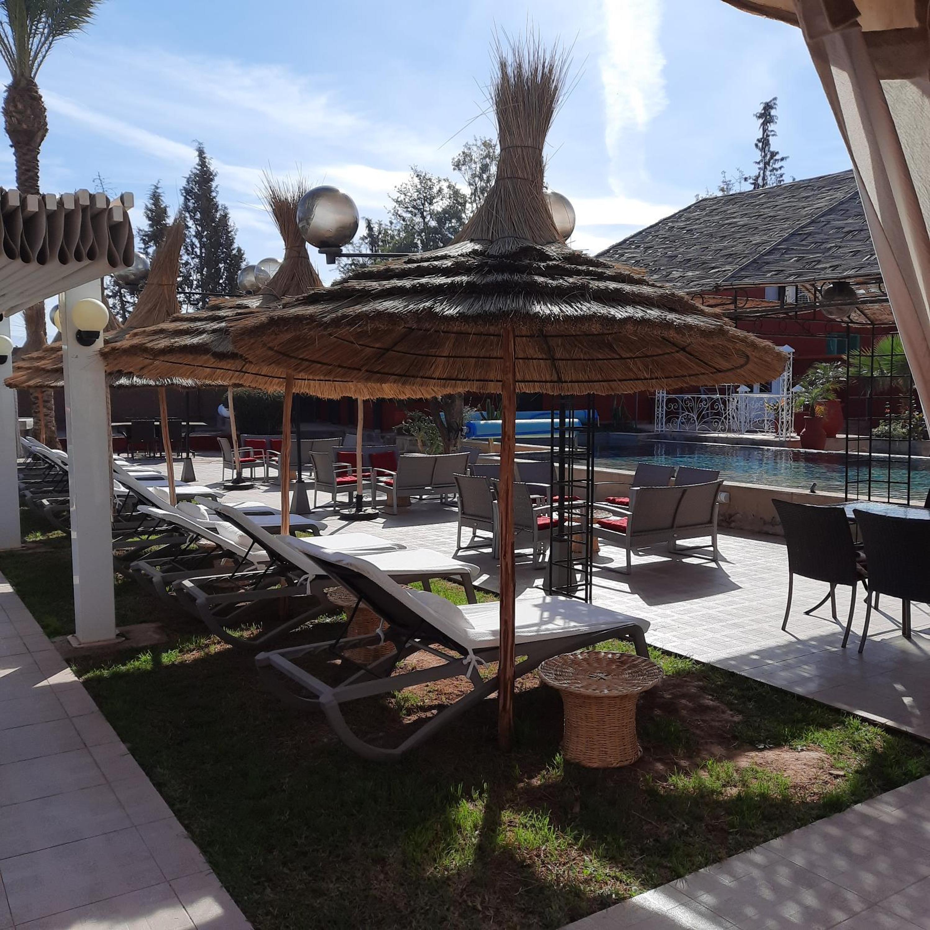 outdoor BBQ area
